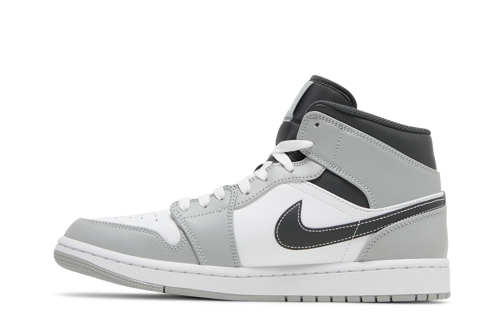 Air Jordan 1 Mid 'Light Smoke Grey' 554724-078 - Image 3