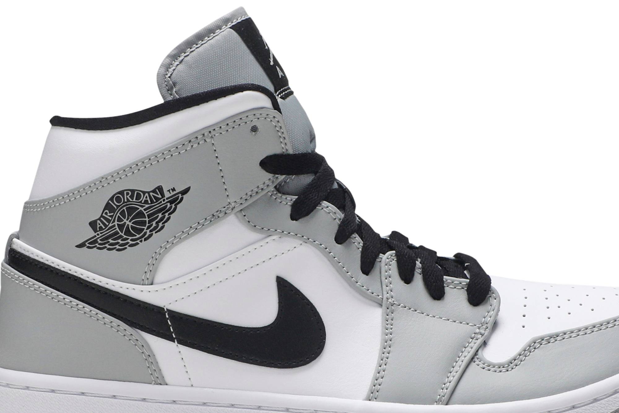 Air Jordan 1 Mid 'Light Smoke Grey' 554724-092 - Image 2