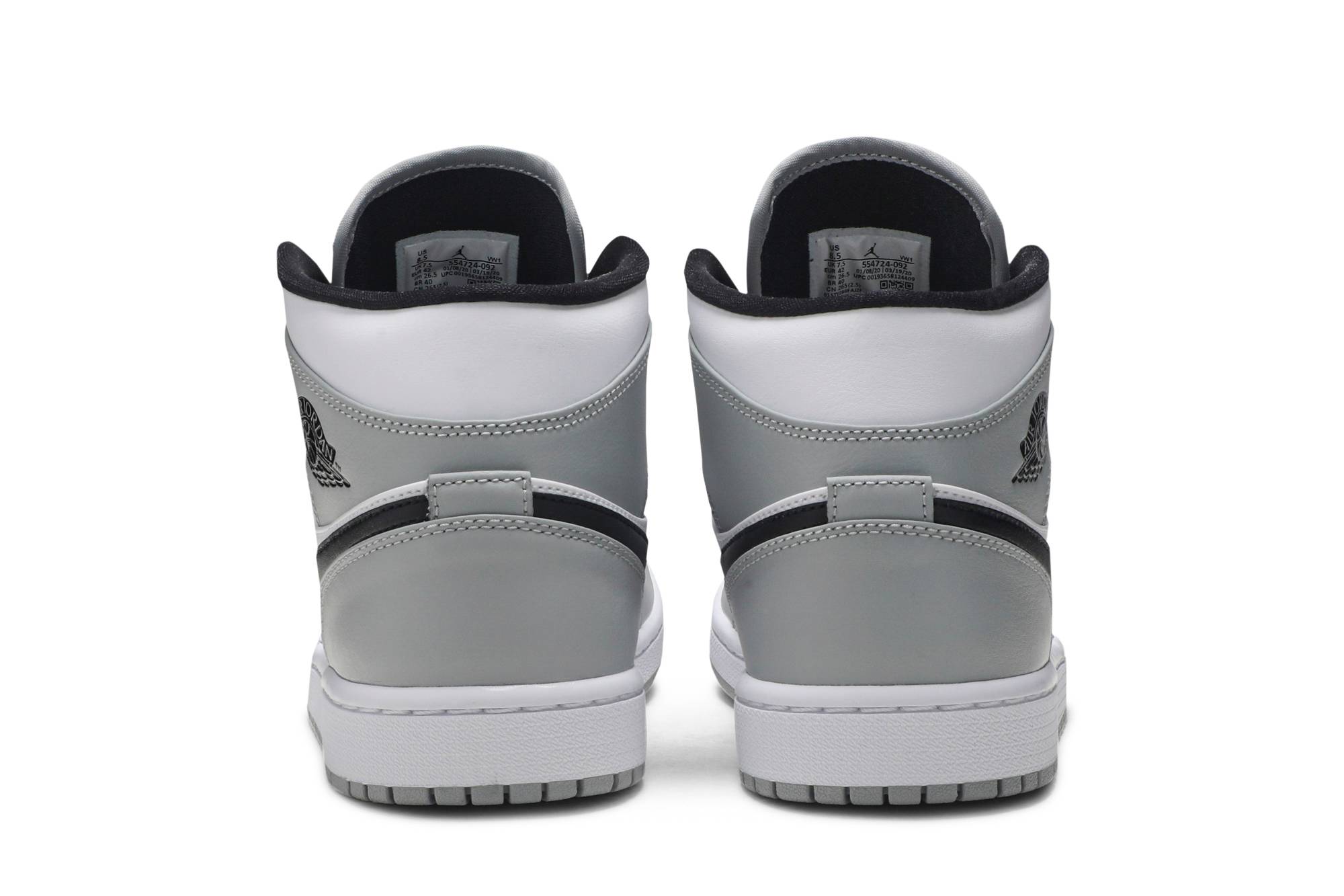 Air Jordan 1 Mid 'Light Smoke Grey' 554724-092 - Image 6