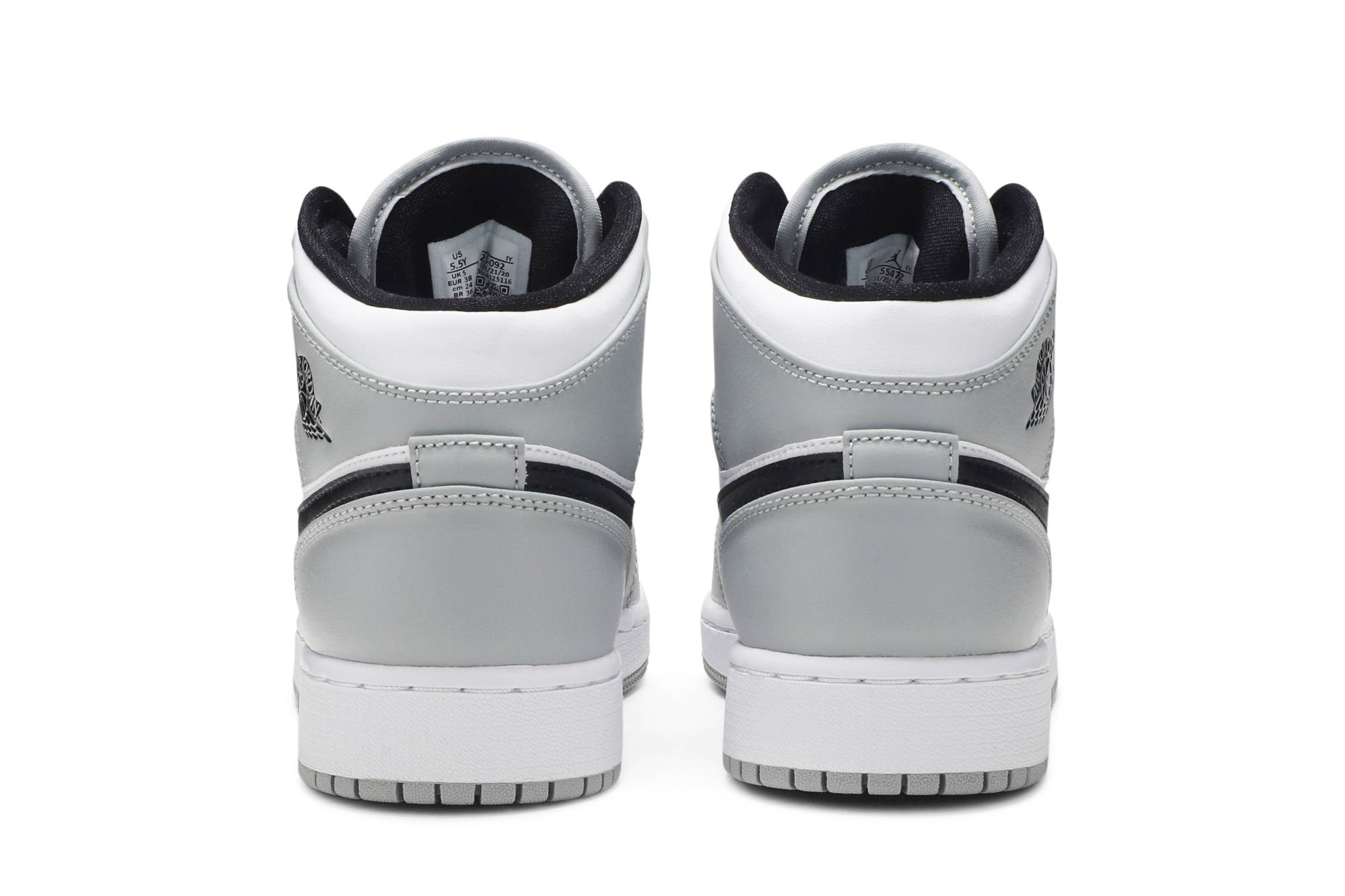 (Grade School) Air Jordan 1 Mid 'Light Smoke Grey' 554725-092 - Image 6