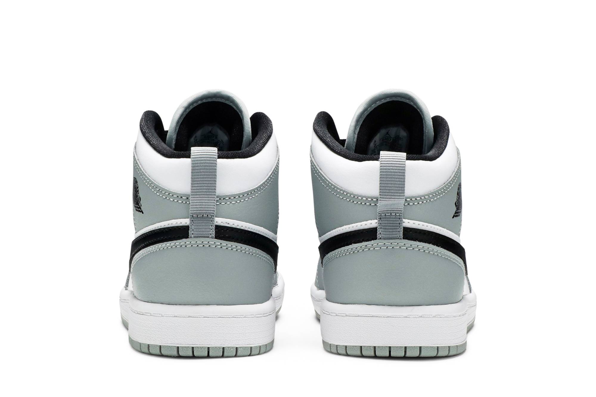 (Preschool) Air Jordan 1 Mid Light Smoke Grey 640734-092 Moroen - Image 6