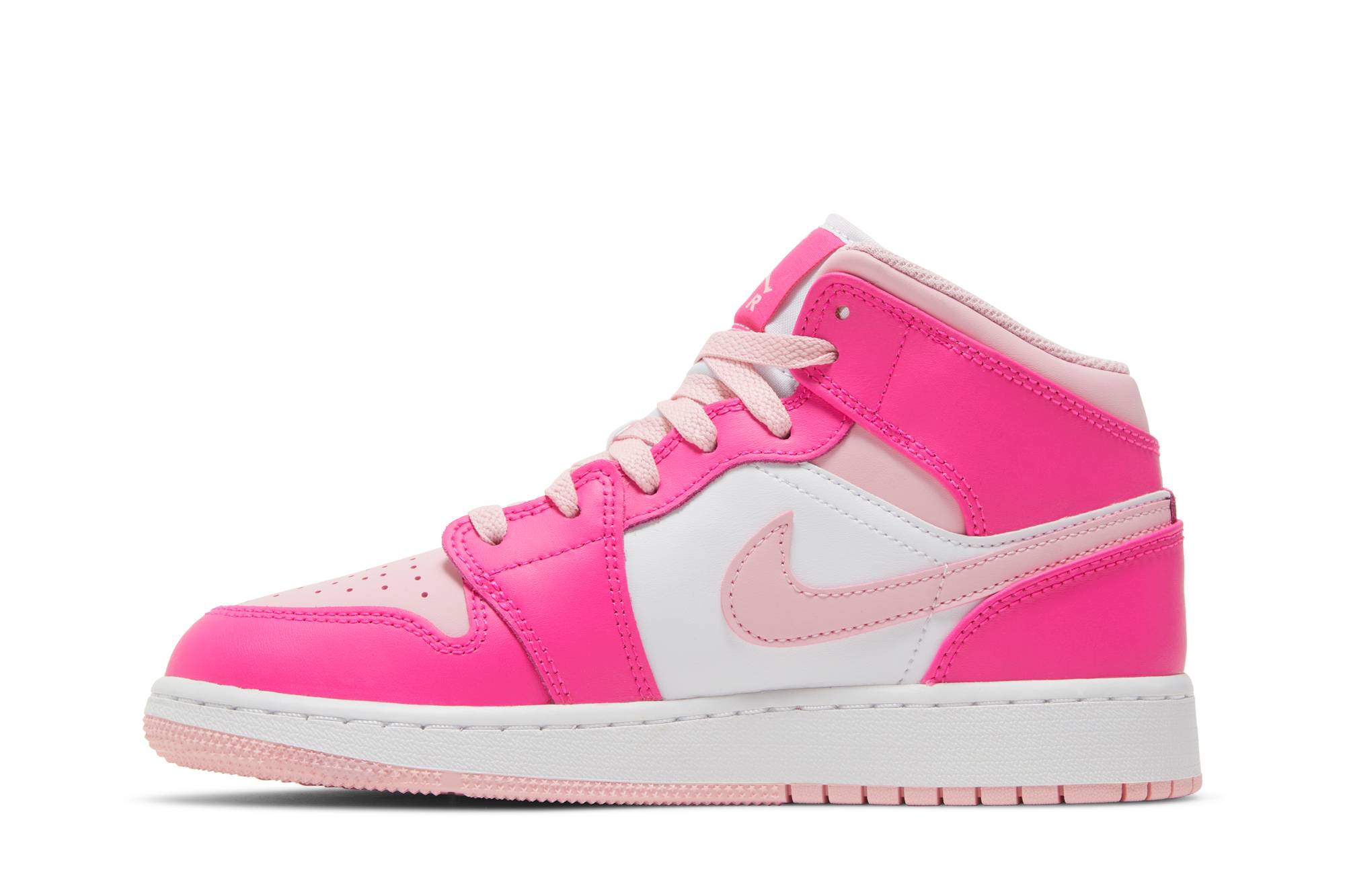 (Grade School) Air Jordan 1 Mid Medium Soft Pink FD8780-116 Moroen - Image 3
