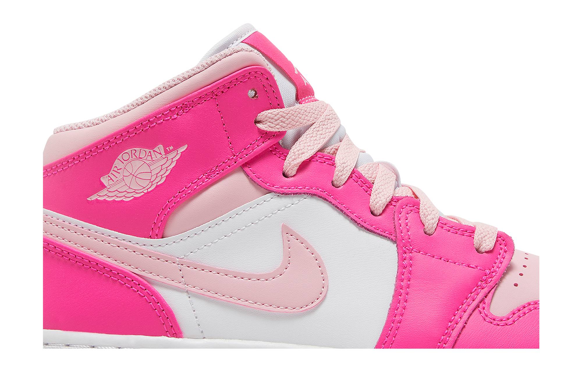 (Grade School) Air Jordan 1 Mid Medium Soft Pink FD8780-116 Moroen - Image 2