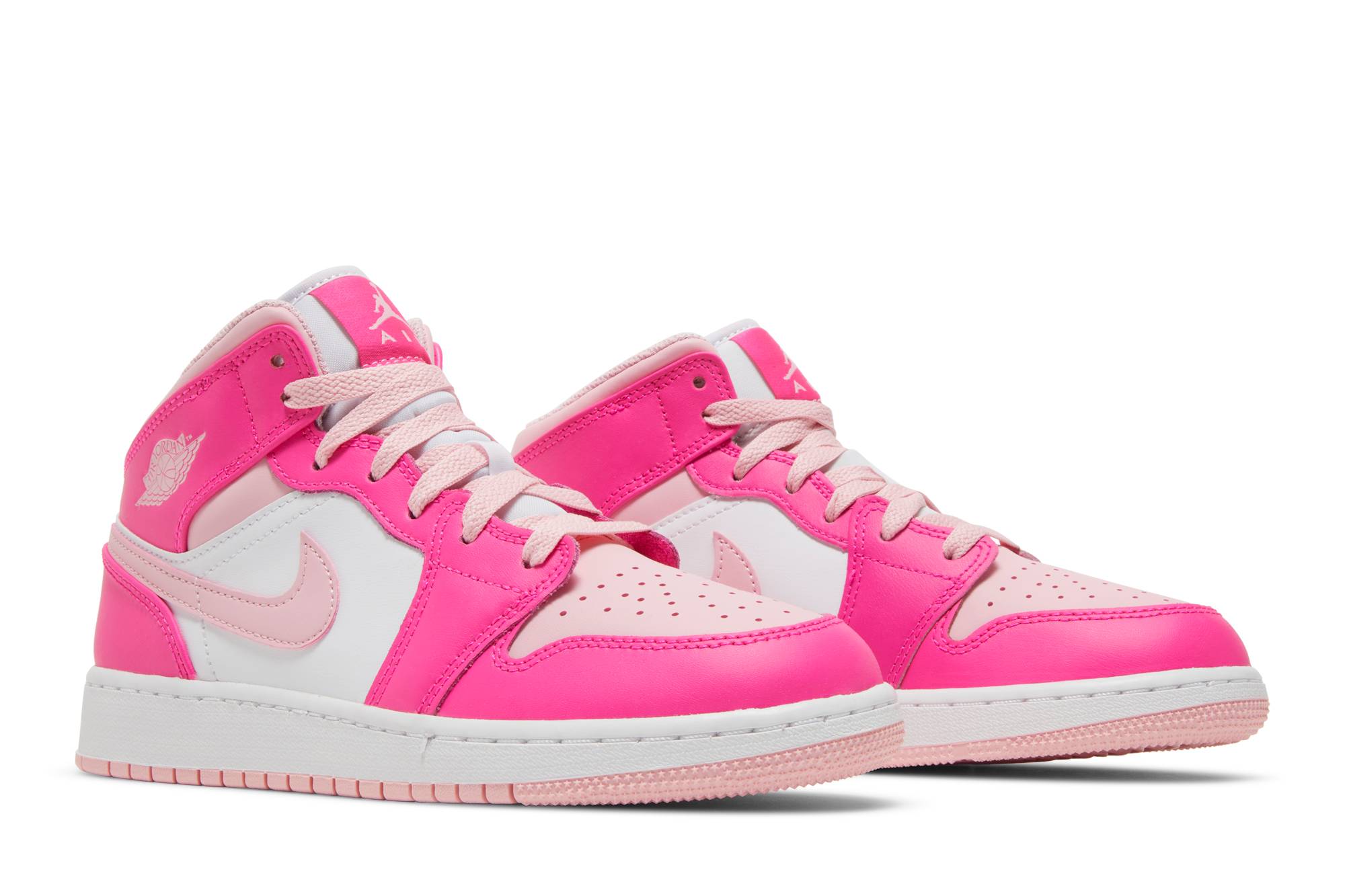 (Grade School) Air Jordan 1 Mid Medium Soft Pink FD8780-116 Moroen - Image 8