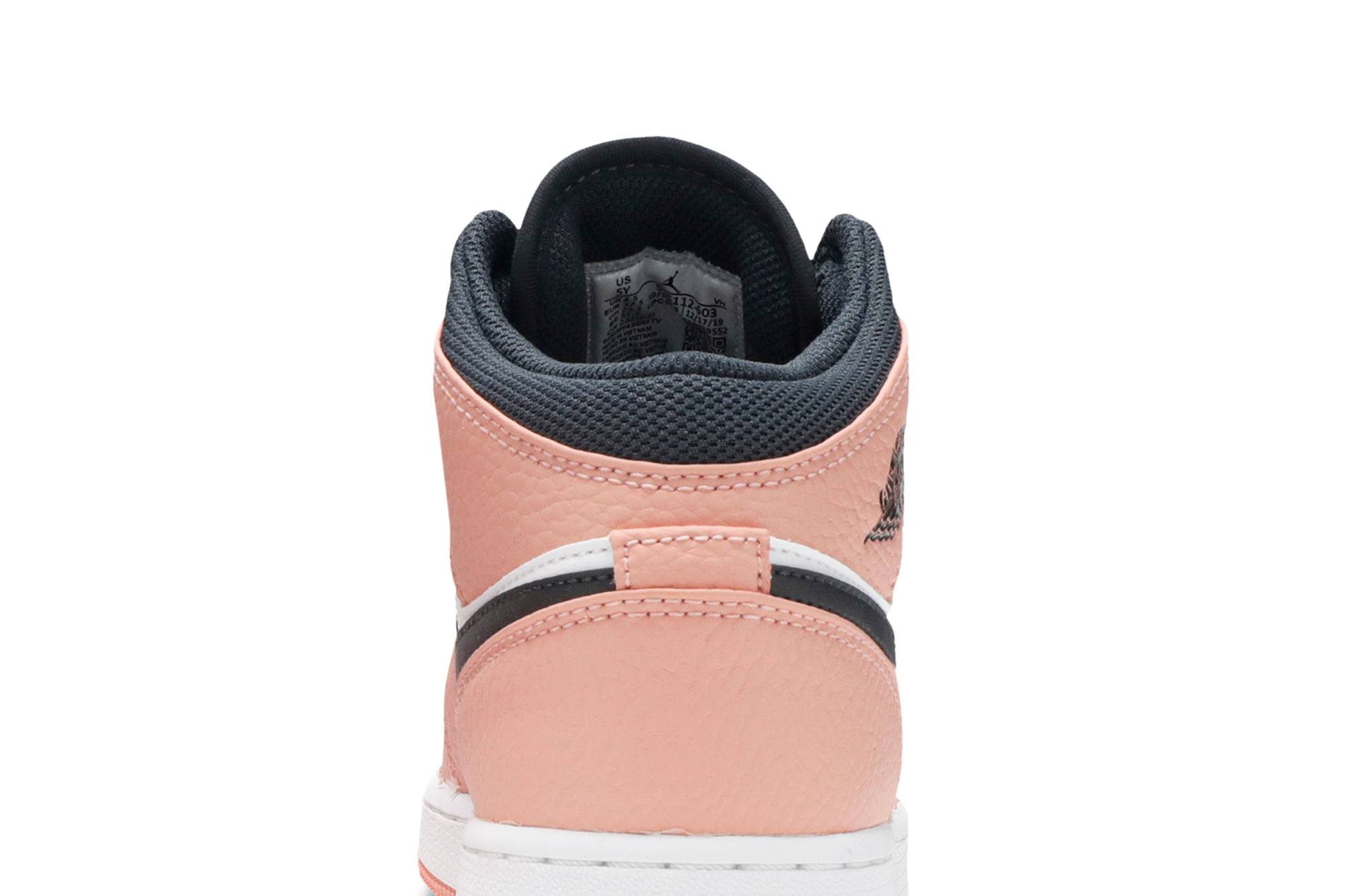 (Grade School) Air Jordan 1 Mid 'Pink Quartz' 555112-603 - Image 7