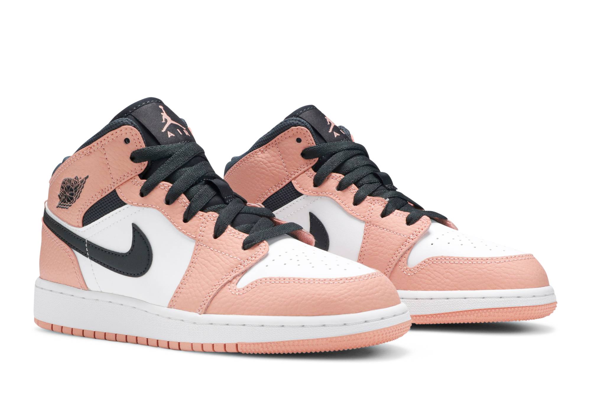 (Grade School) Air Jordan 1 Mid 'Pink Quartz' 555112-603 - Image 8