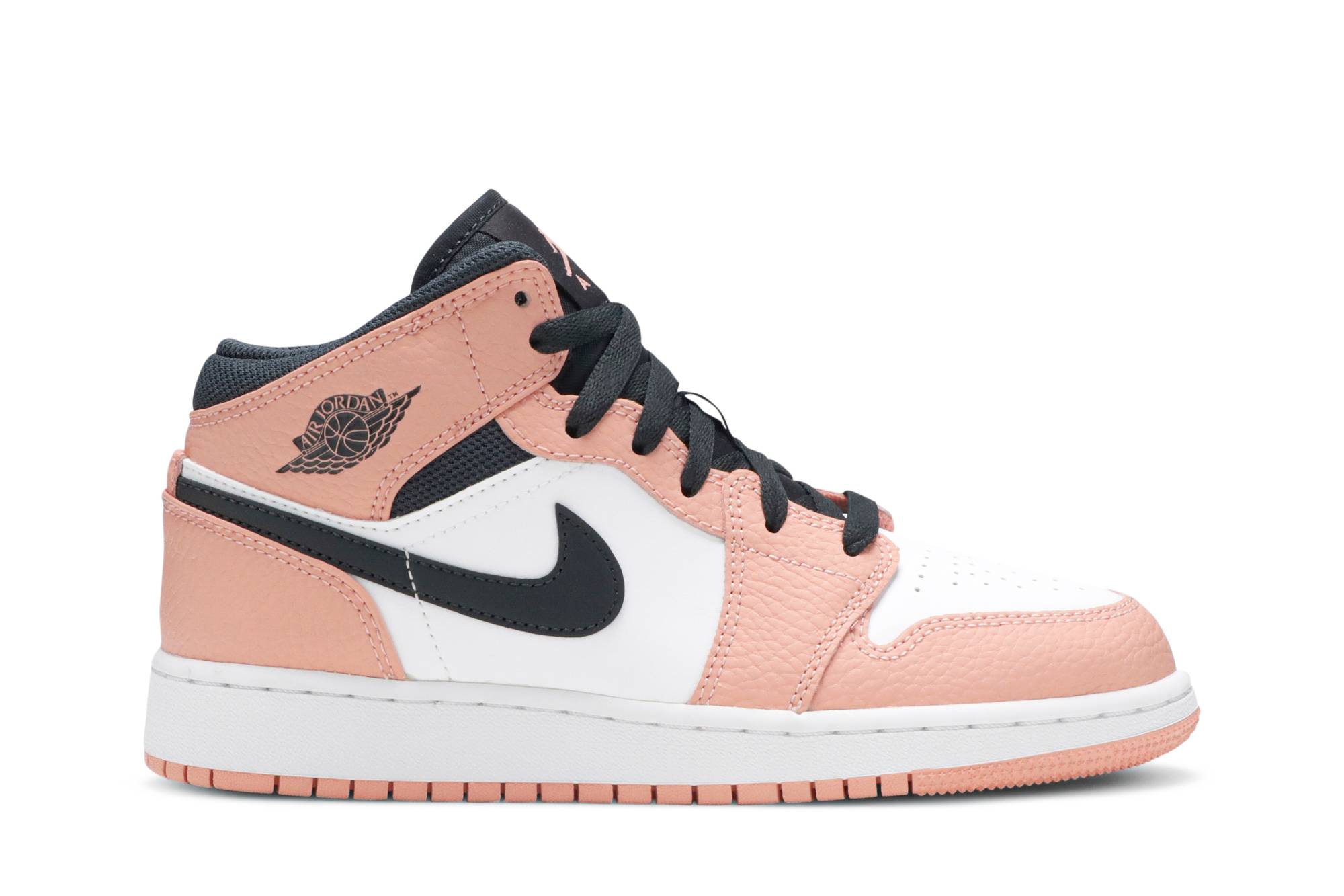 (Grade School) Air Jordan 1 Mid 'Pink Quartz' 555112-603