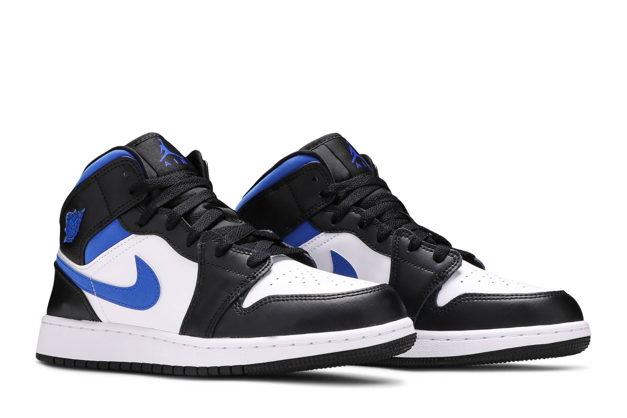 (Grade School) Air Jordan 1 Mid 'Racer Blue' 2021 554725-140 - Image 8