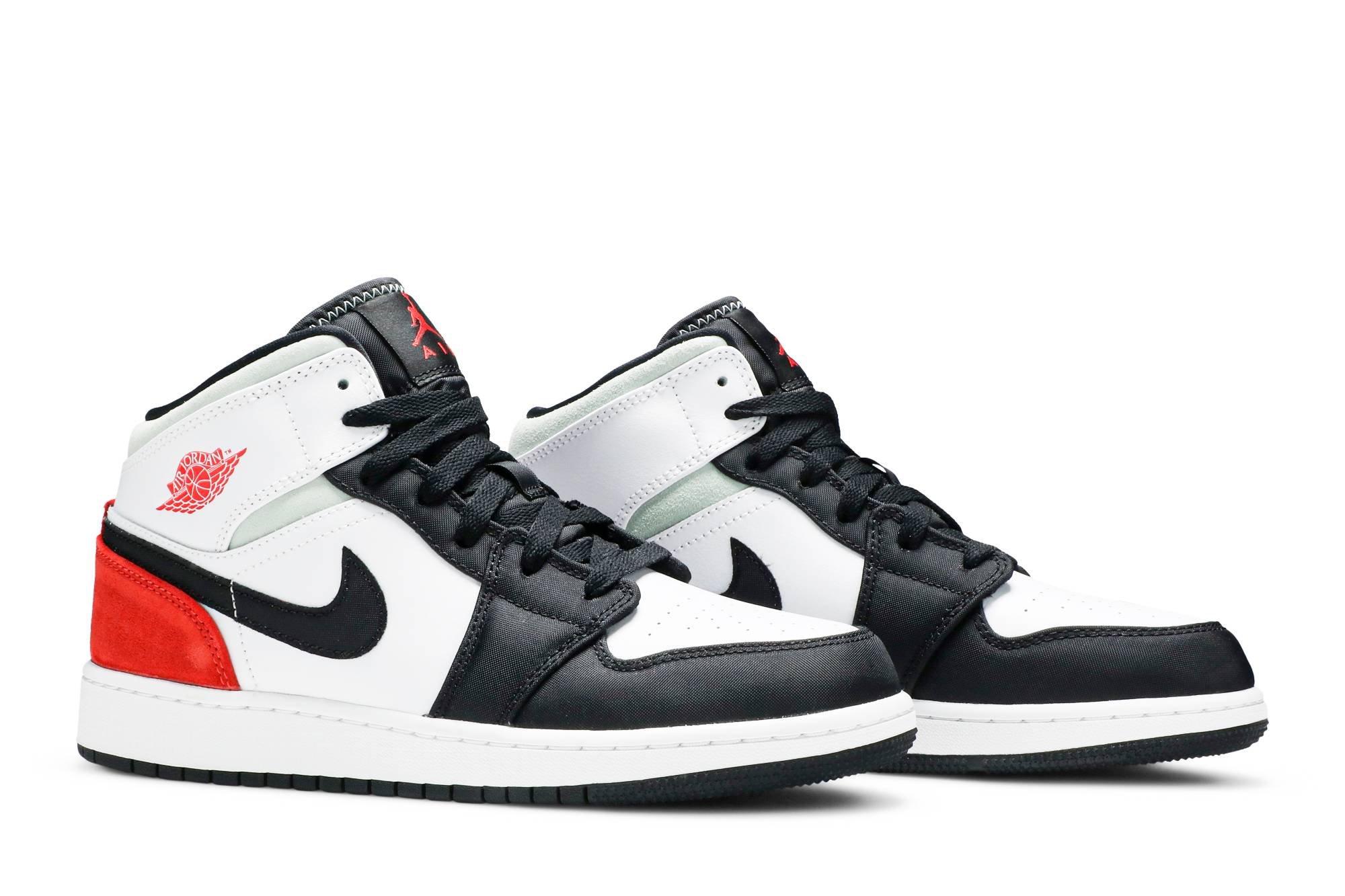 (Grade School) Air Jordan 1 Mid 'Red Mint' BQ6931-100 - Afbeelding 8