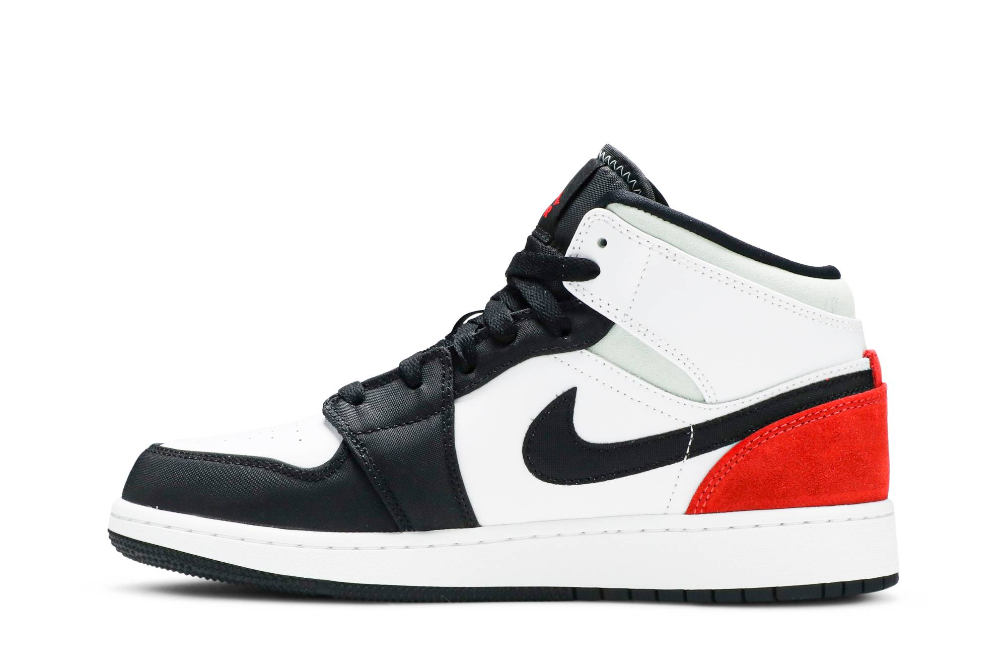 (Grade School) Air Jordan 1 Mid 'Red Mint' BQ6931-100 - Afbeelding 3