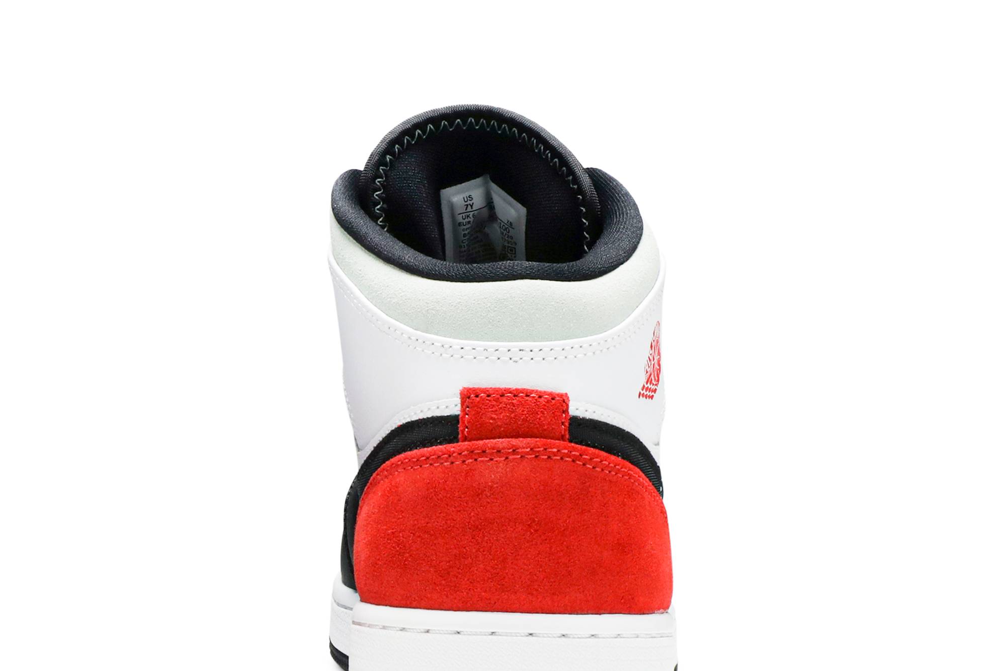 (Grade School) Air Jordan 1 Mid 'Red Mint' BQ6931-100 - Afbeelding 7