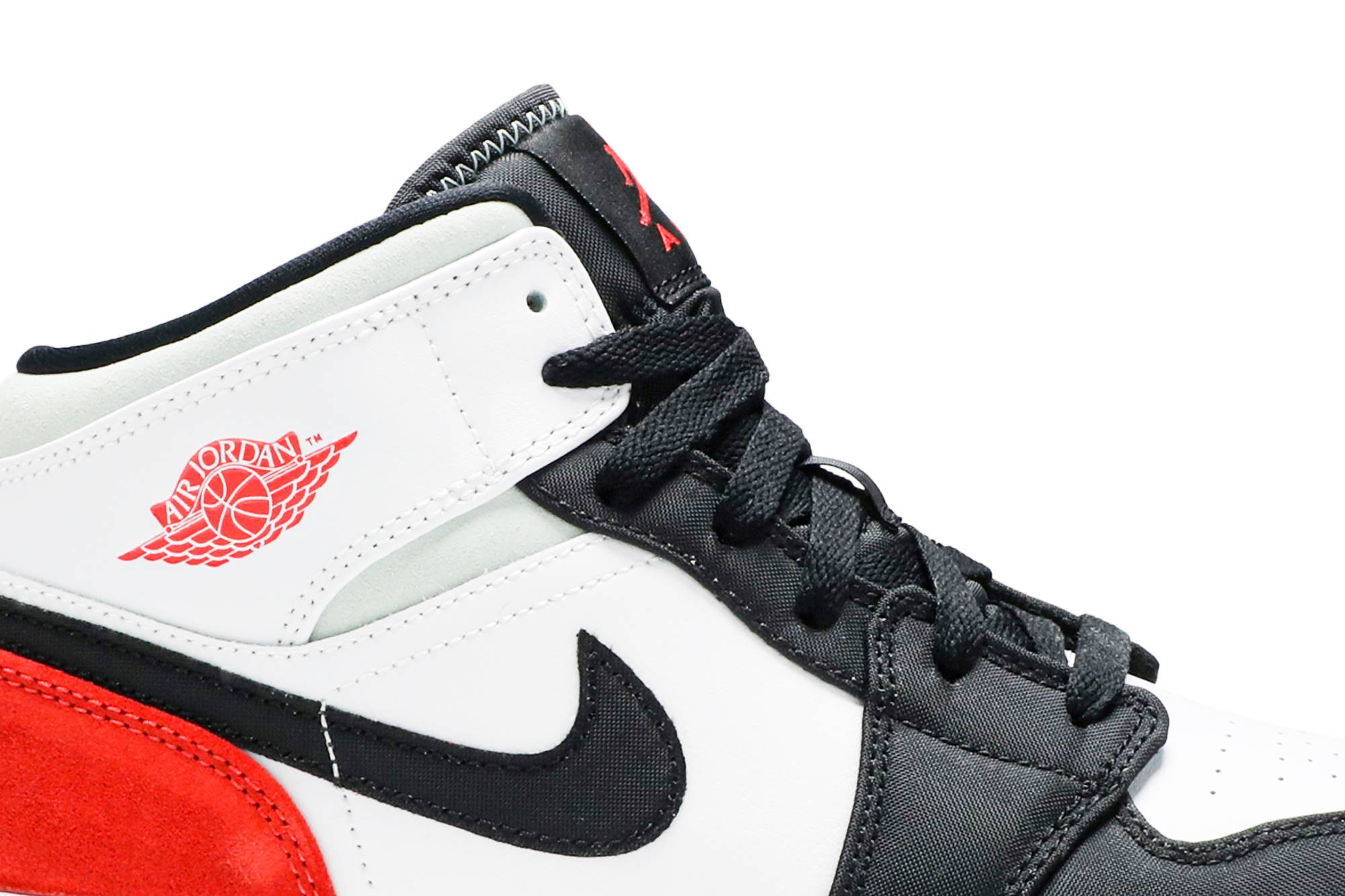 (Grade School) Air Jordan 1 Mid 'Red Mint' BQ6931-100 - Afbeelding 2