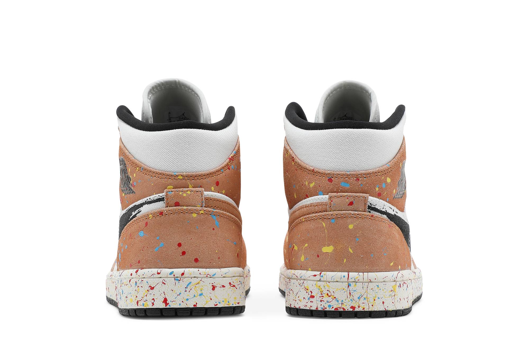 Air Jordan 1 Mid SE 'Brushstroke Paint Splatter' DA8005-100 - Image 6