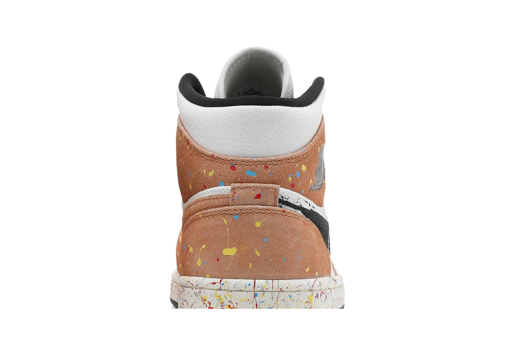 Air Jordan 1 Mid SE 'Brushstroke Paint Splatter' DA8005-100 - Image 7