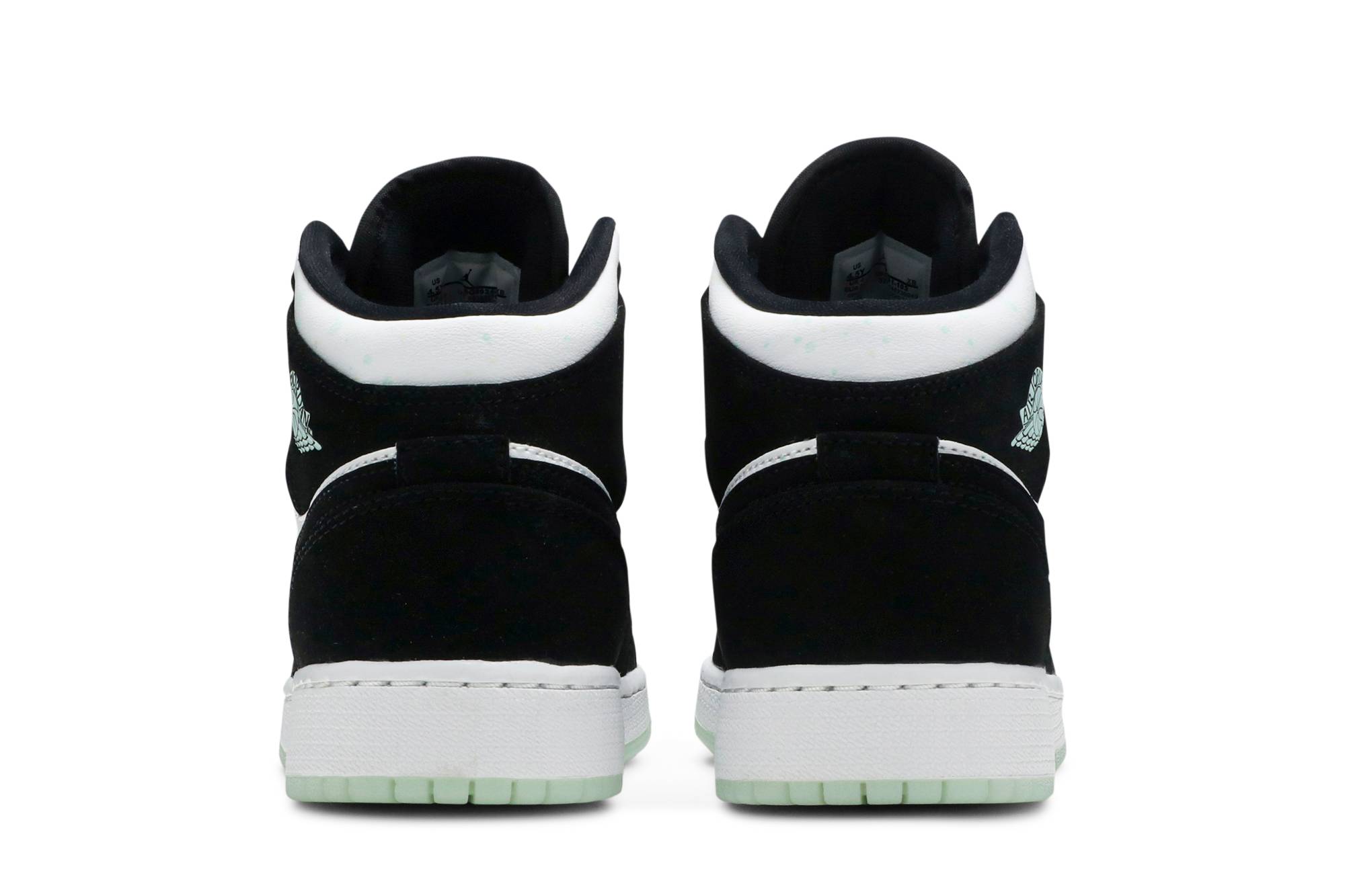 (Grade School) Air Jordan 1 Mid SE Glow in the Dark Panda BQ6931-103 Moroen - Image 6