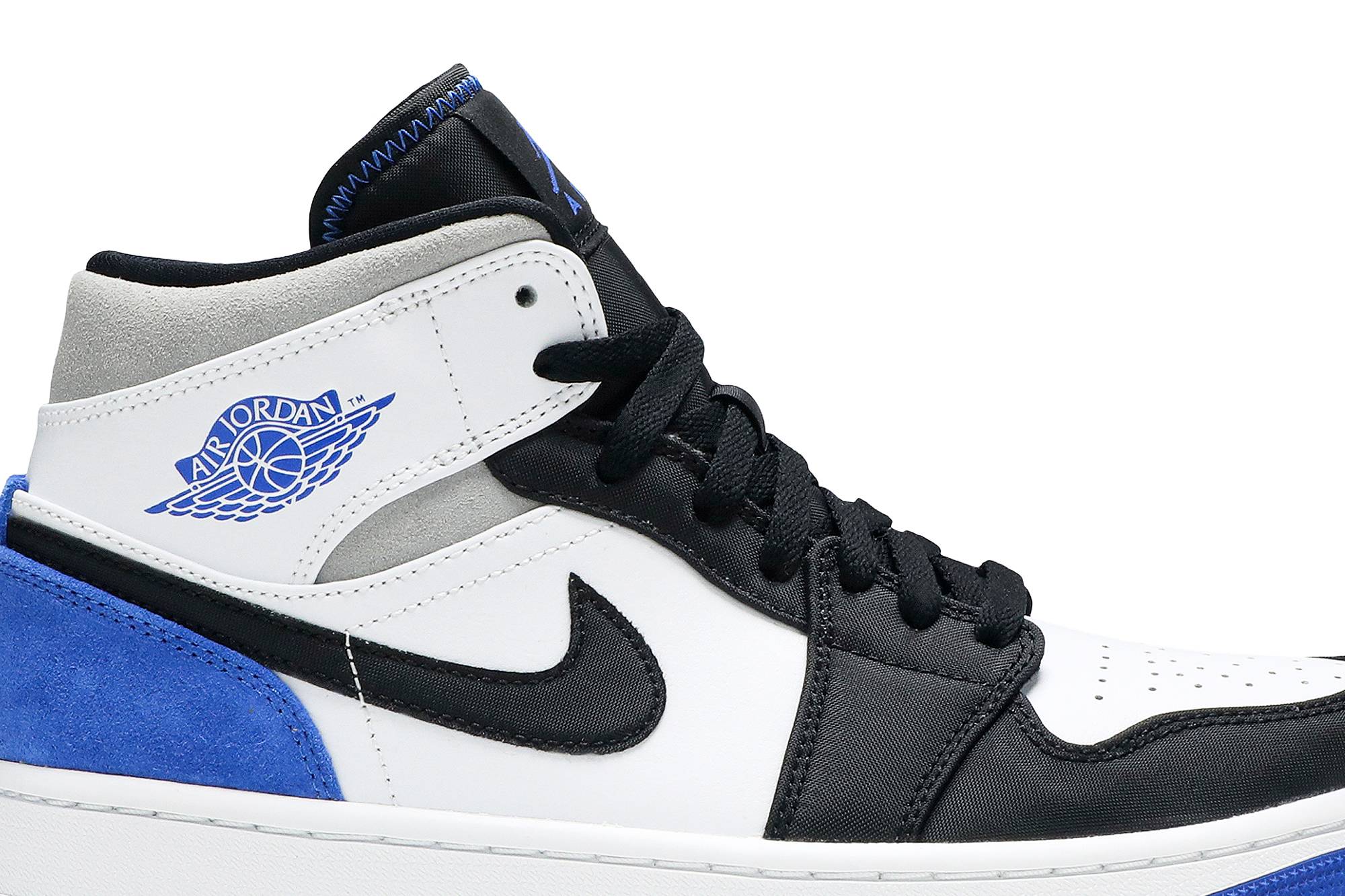 Air Jordan 1 Mid SE 'Royal Black Toe' 852542-102 - Image 2