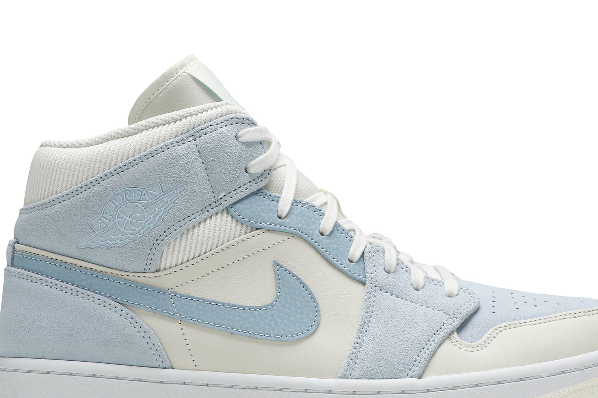 Air Jordan 1 Mid SE Sail Light Blue DA4666-100 Moroen - Image 2