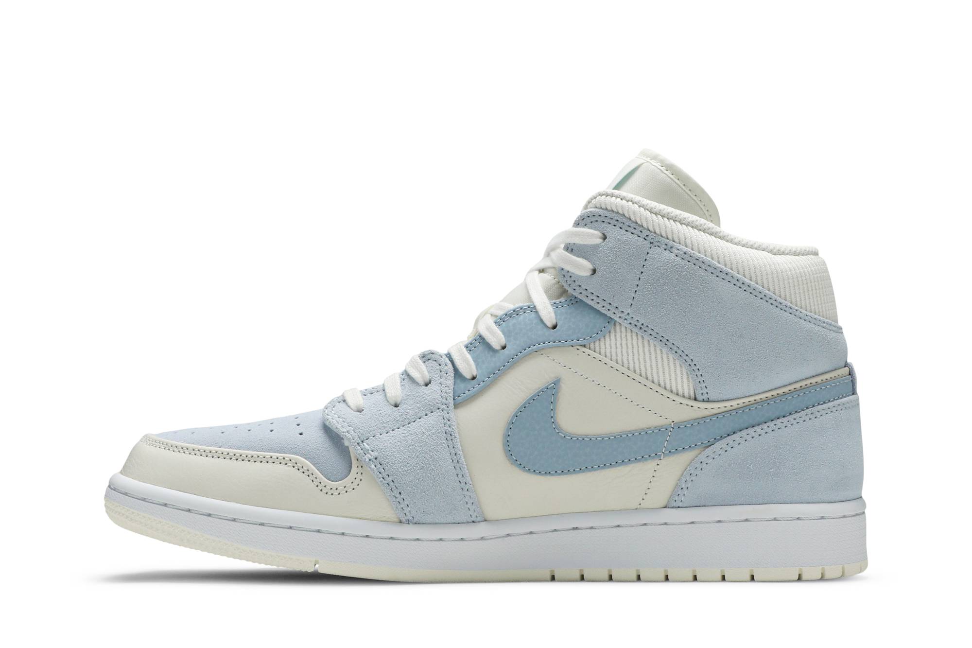 Air Jordan 1 Mid SE Sail Light Blue DA4666-100 Moroen - Image 3