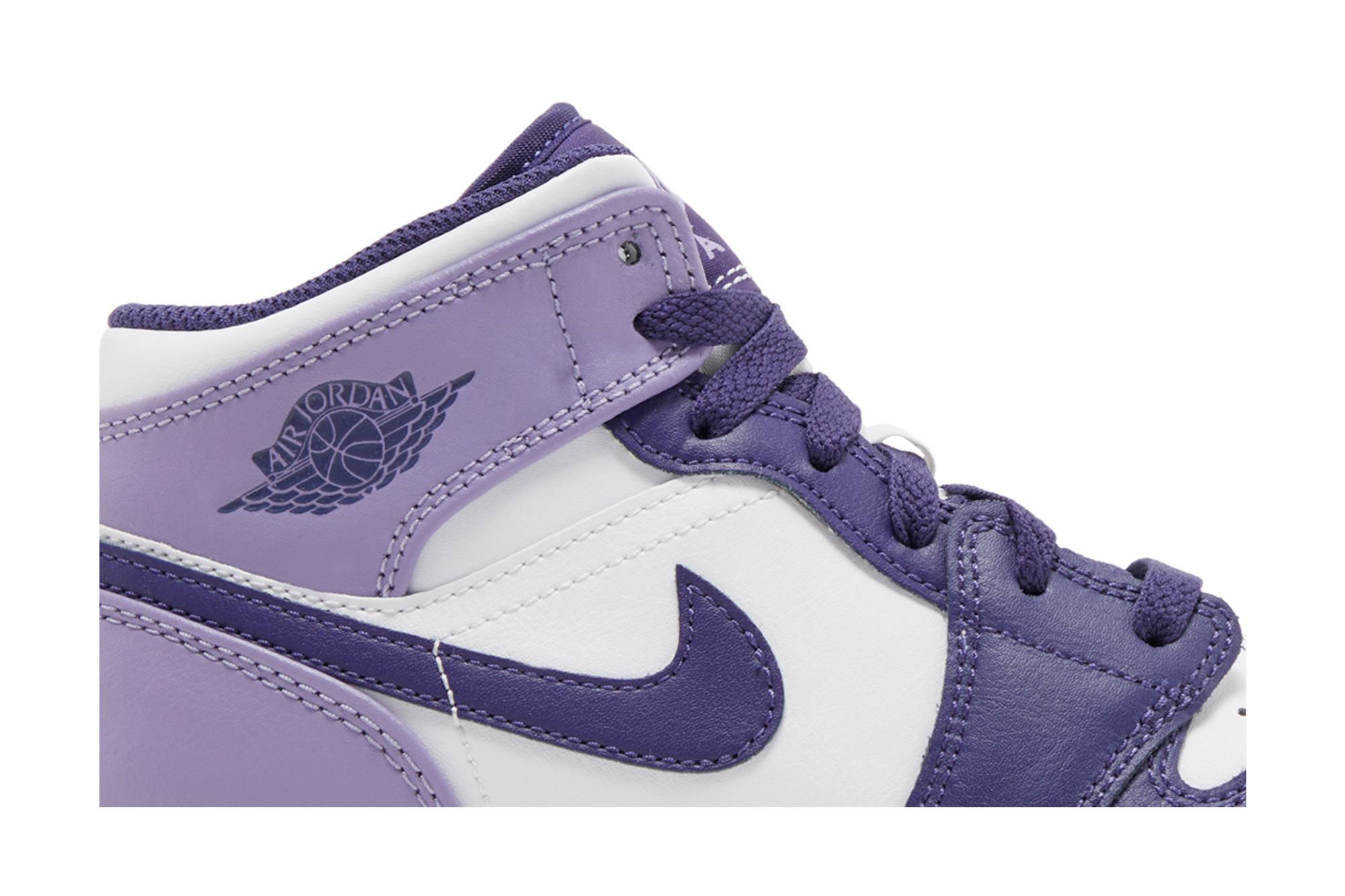 (Grade School) Air Jordan 1 Mid Sky J Purple DQ8423-515 Moroen - Image 2