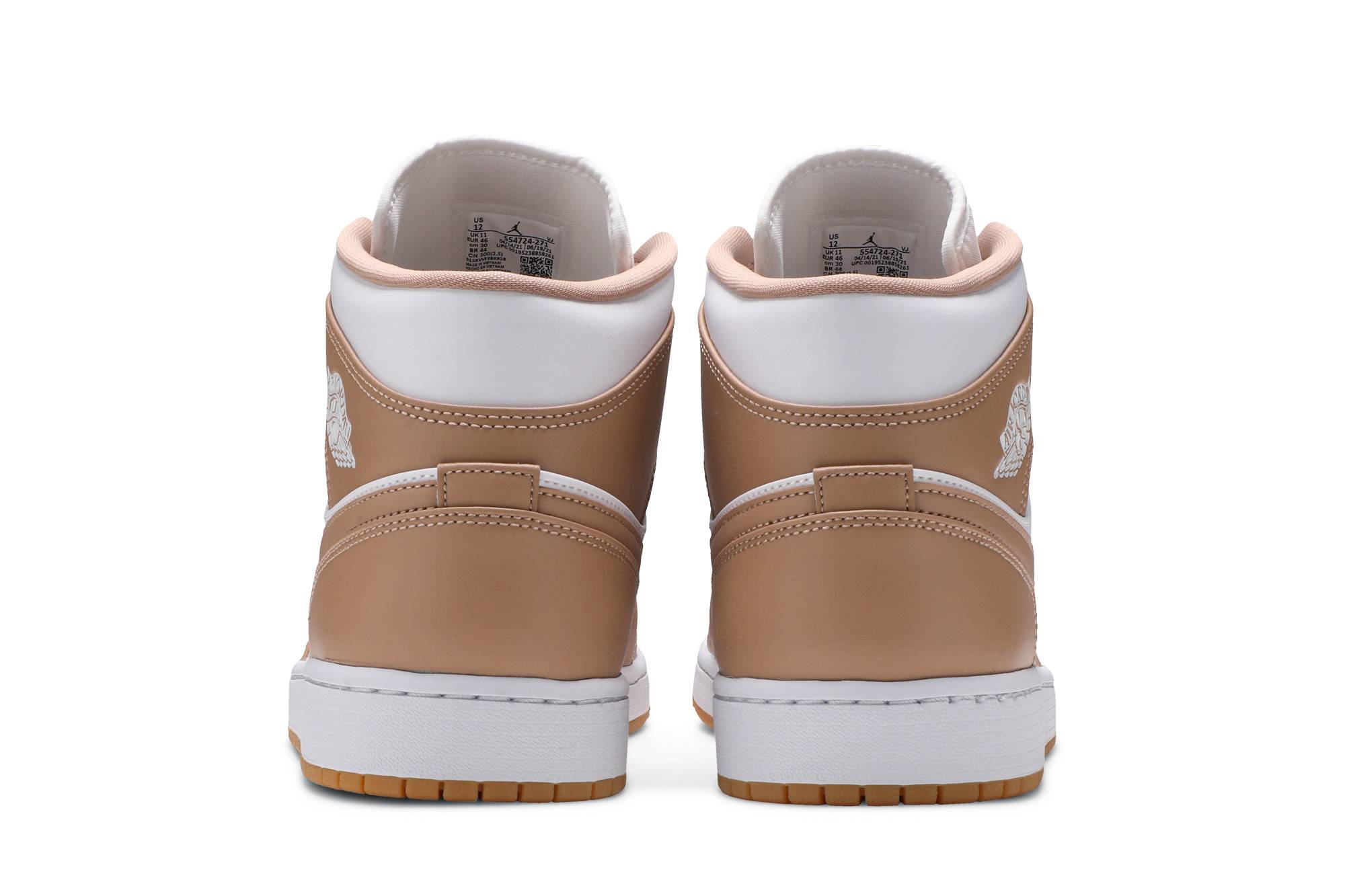 Air Jordan 1 Mid Tan Gum 554724-271 Moroen - Image 6
