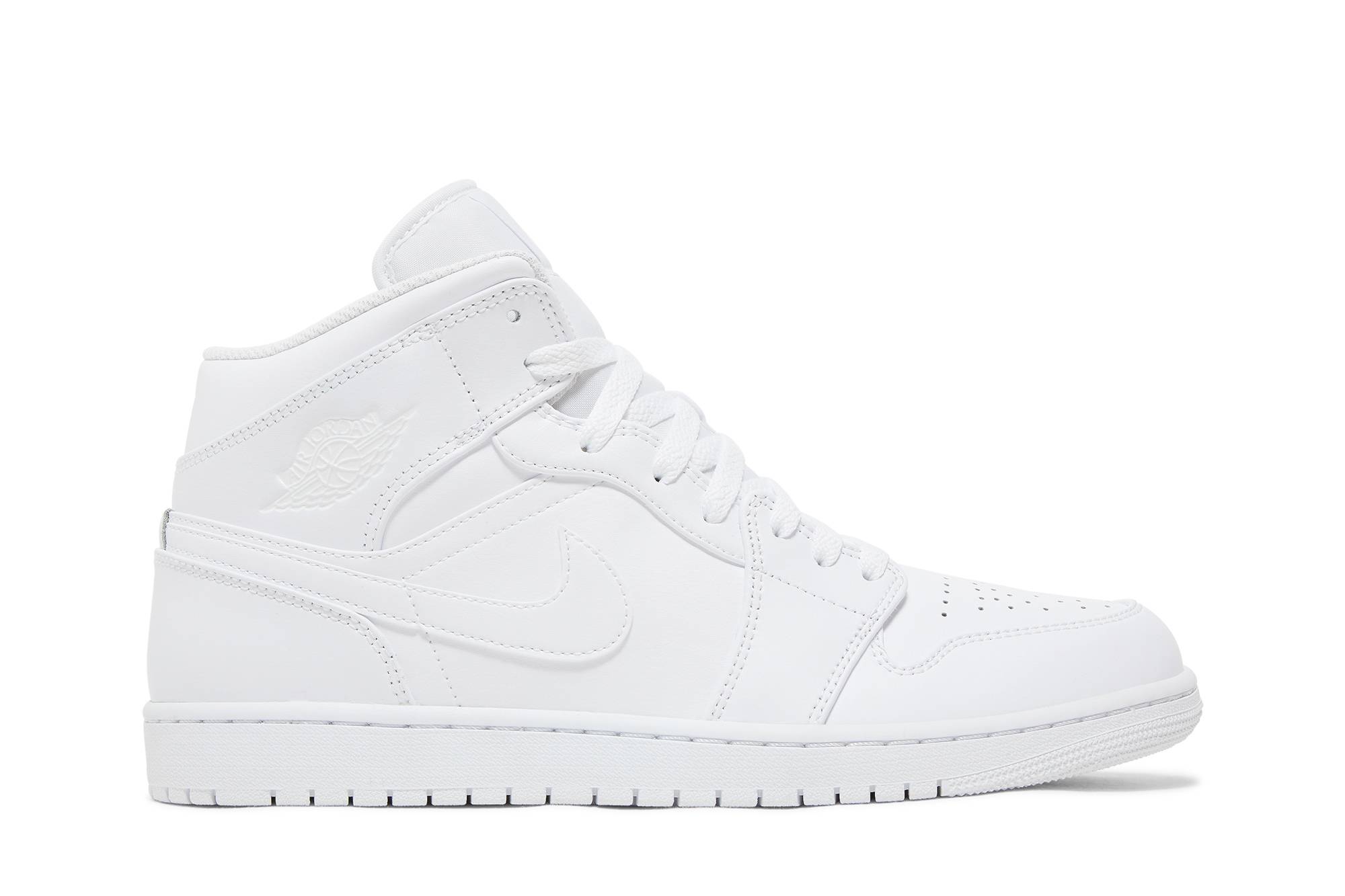 Air Jordan 1 Mid 'Triple White' 2022 554724-136
