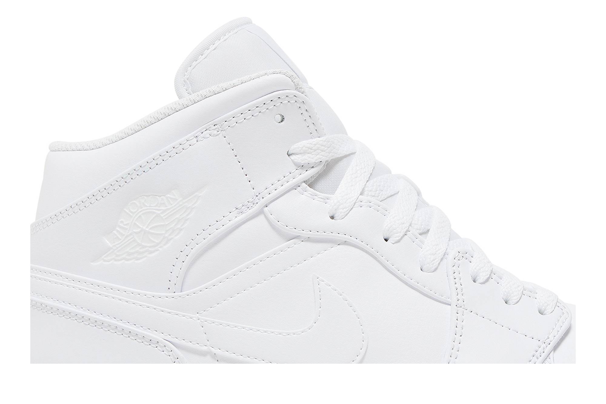Air Jordan 1 Mid 'Triple White' 2022 554724-136 - Image 2