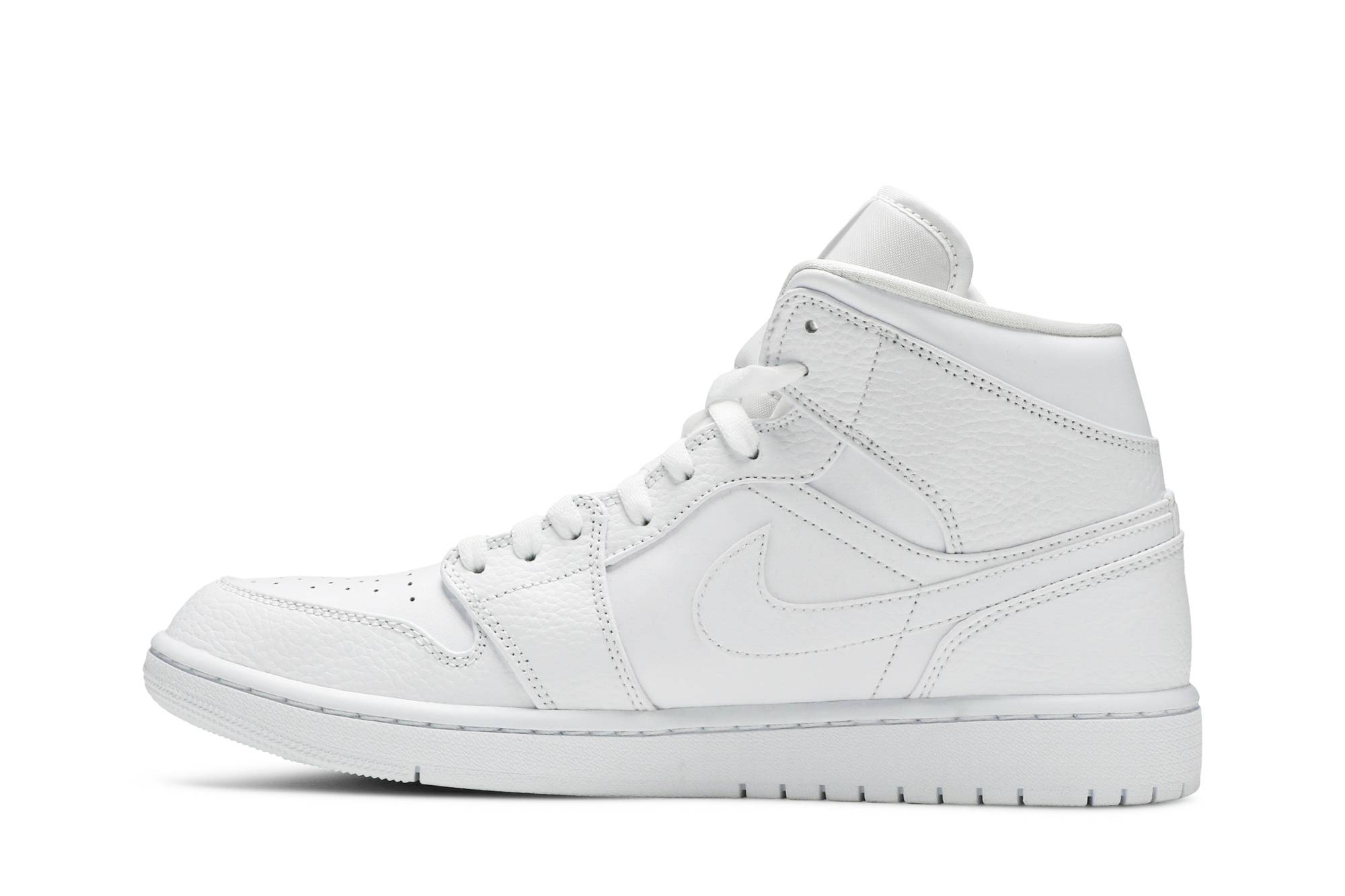 Air Jordan 1 Mid 'Triple White' 554724-130 - Image 3