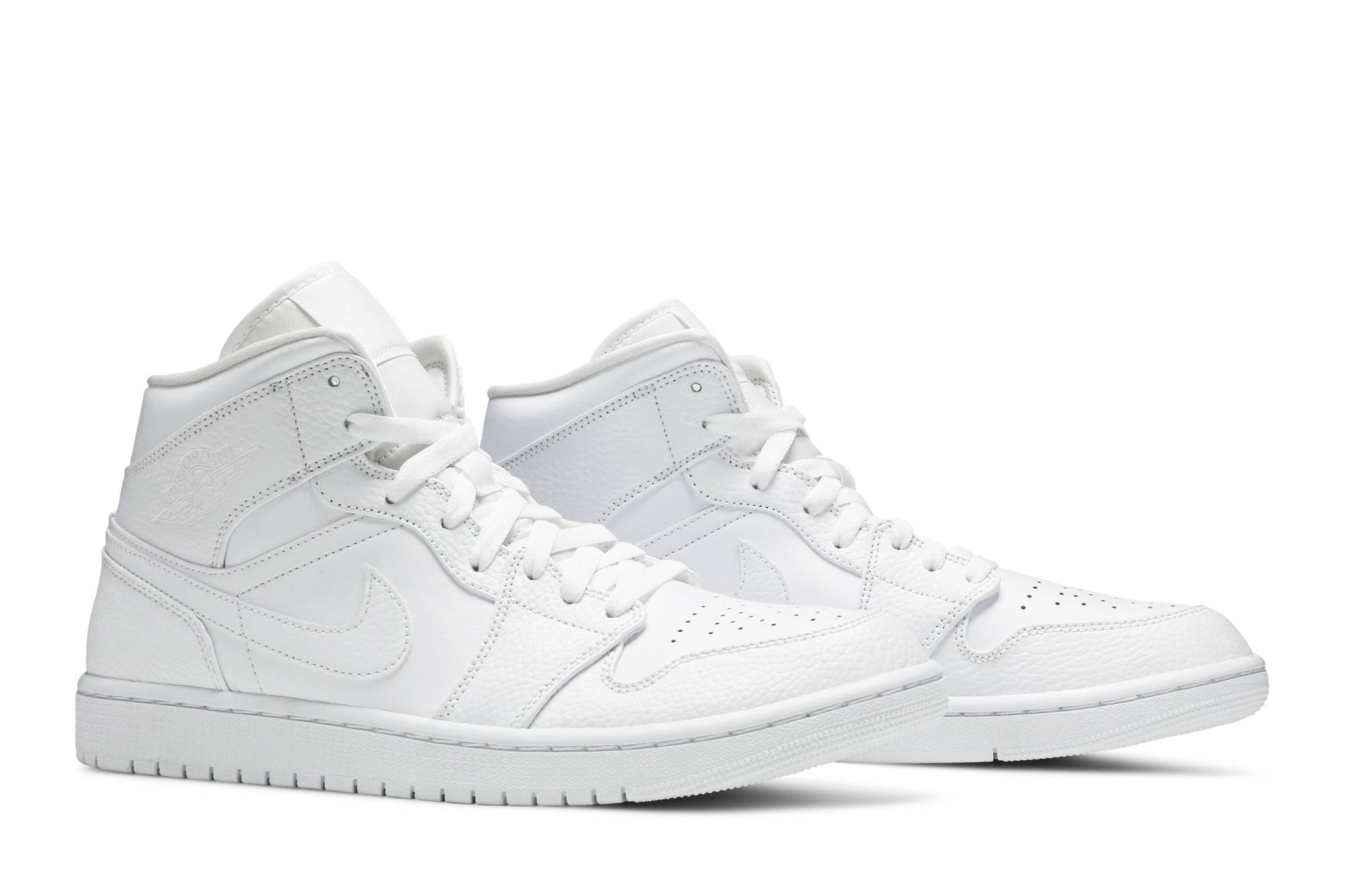 Air Jordan 1 Mid 'Triple White' 554724-130 - Image 8