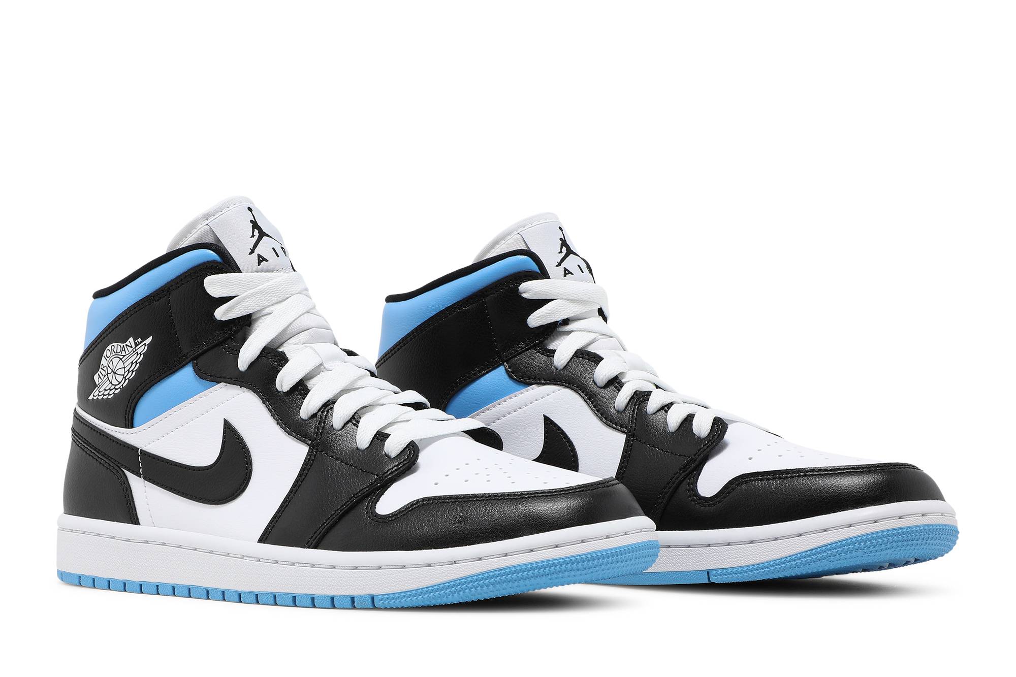 (Women) Air Jordan 1 Mid University Blue BQ6472-102 Moroen - Image 8