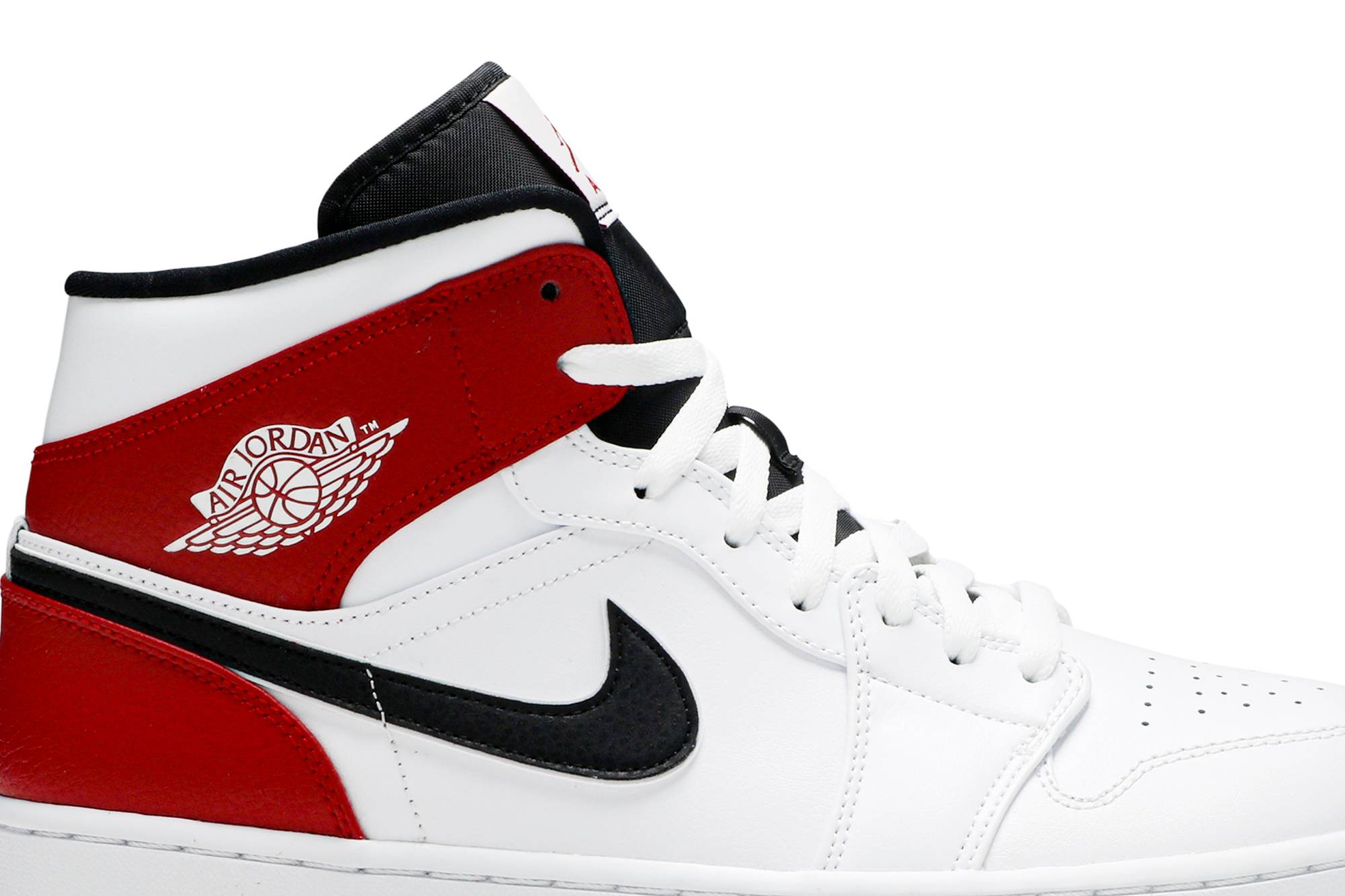Air Jordan 1 Mid White Chicago 554724-116 Moroen - Image 2