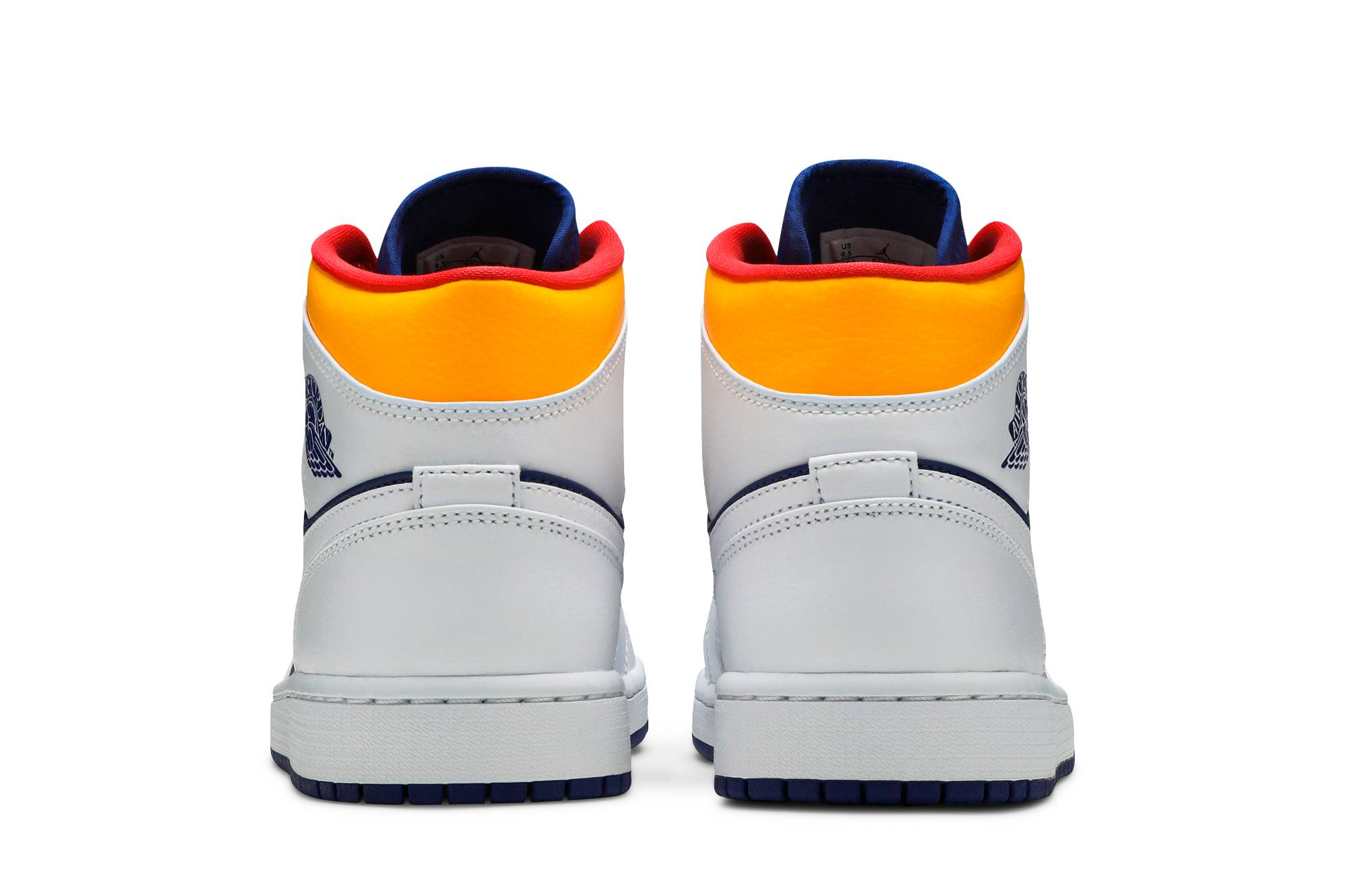 Air Jordan 1 Mid White Deep Royal Blue 554724-131 Moroen - Image 6