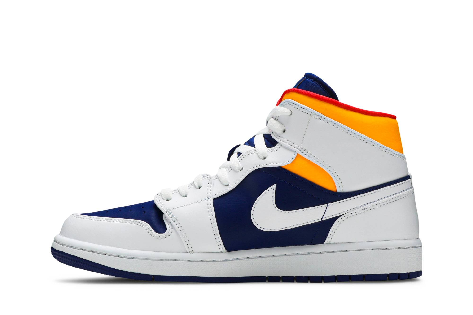 Air Jordan 1 Mid White Deep Royal Blue 554724-131 Moroen - Image 3