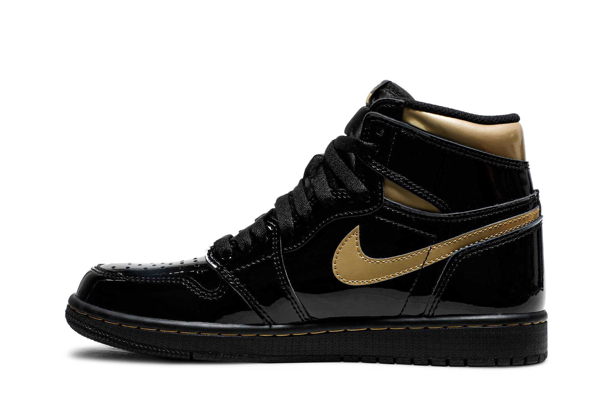 Air Jordan 1 Retro High OG 'Black Metallic Gold' 2020 555088-032 - Image 3