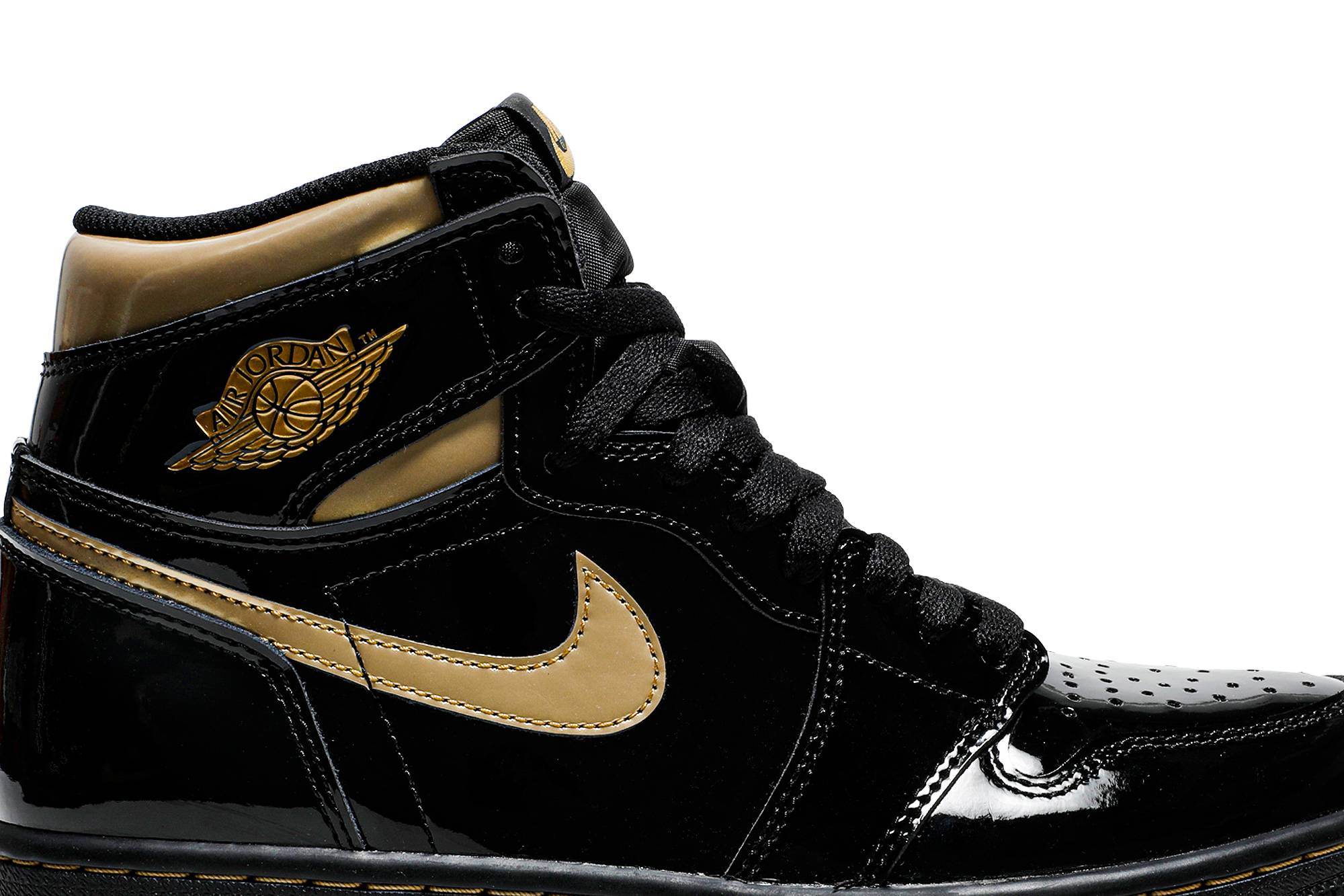Air Jordan 1 Retro High OG 'Black Metallic Gold' 2020 555088-032 - Image 2