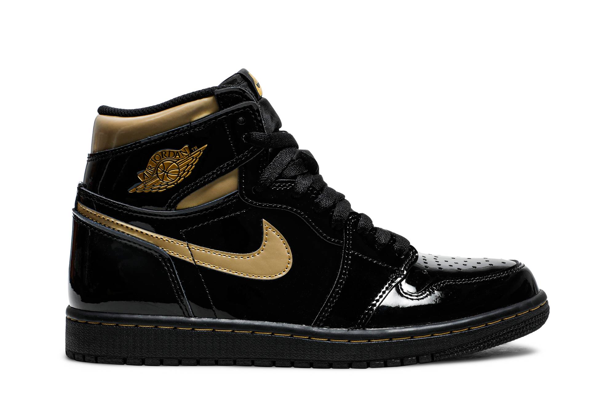 Air Jordan 1 Retro High OG 'Black Metallic Gold' 2020 555088-032