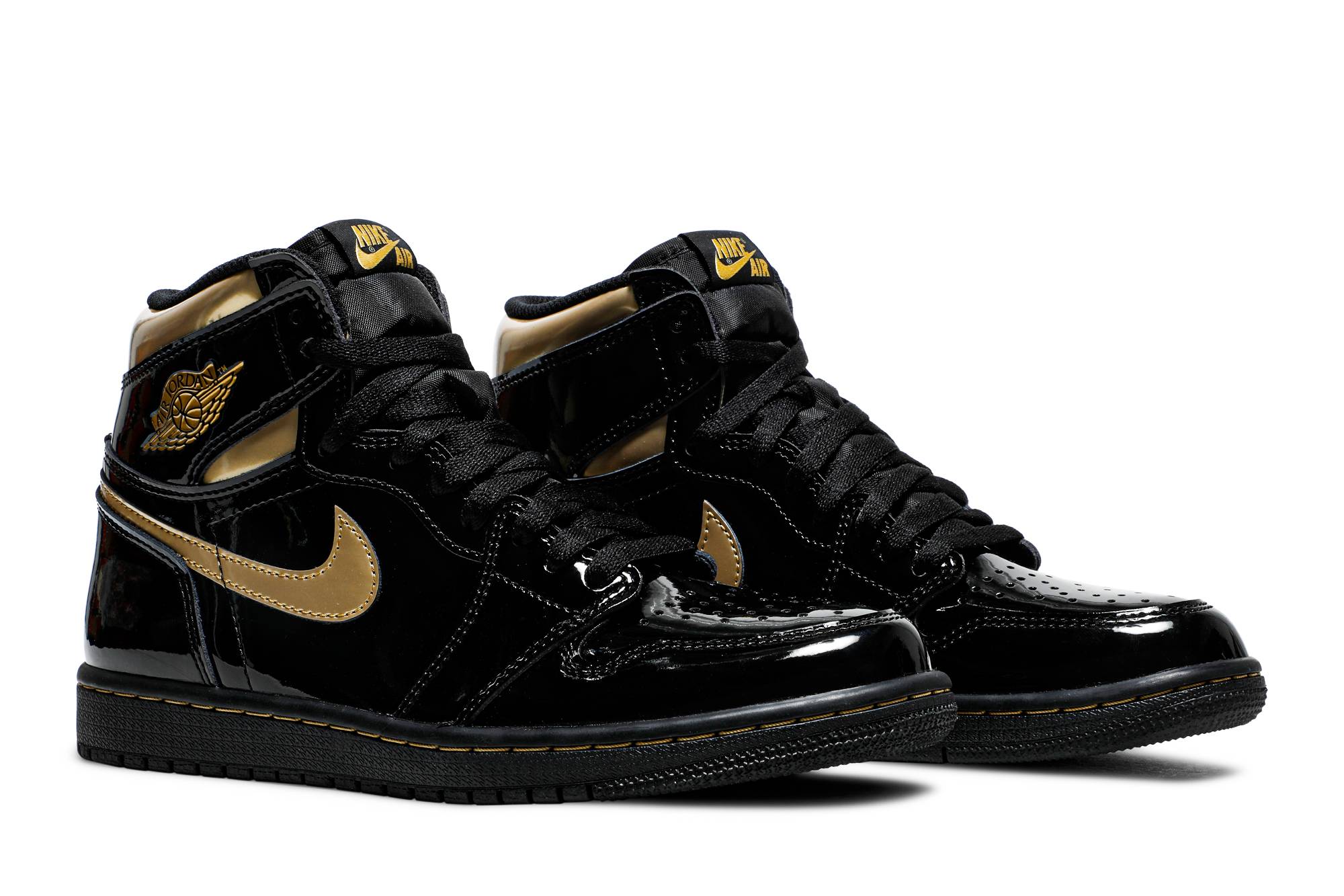 Air Jordan 1 Retro High OG 'Black Metallic Gold' 2020 555088-032 - Image 8