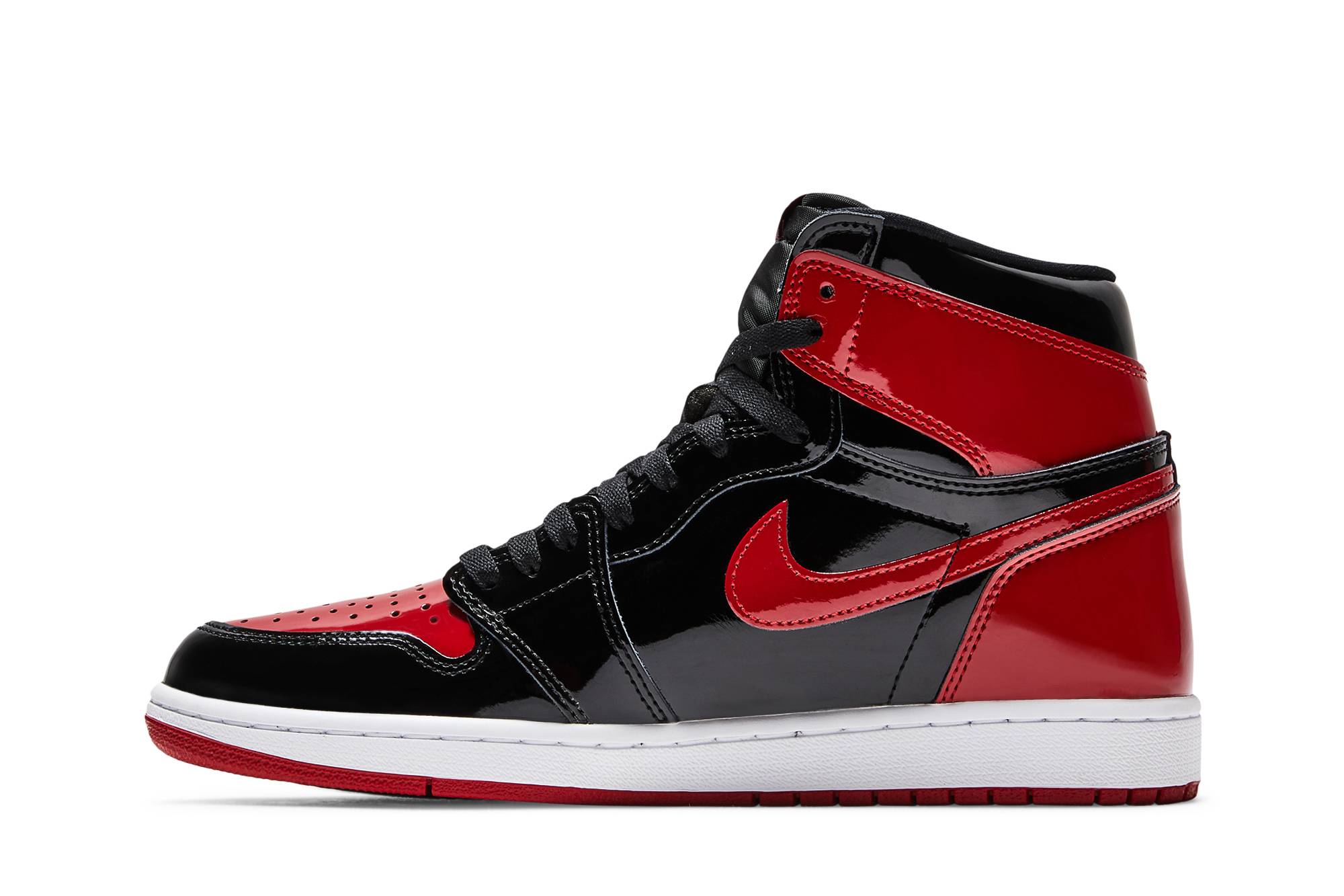 Air Jordan 1 Retro High OG Patent Bred 555088-063 Moroen - Image 3