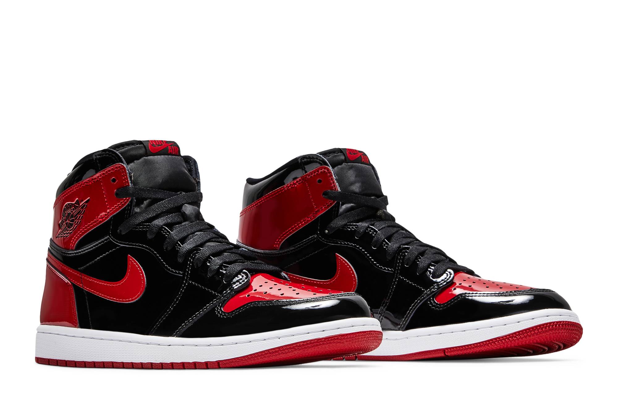 Air Jordan 1 Retro High OG Patent Bred 555088-063 Moroen - Image 8