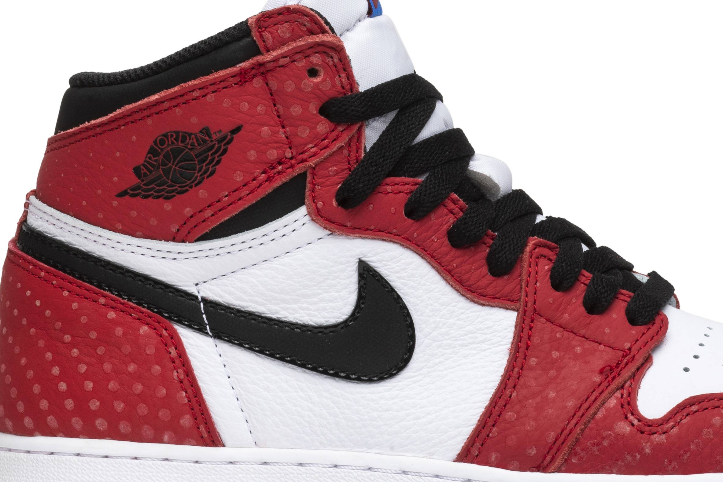 (Grade School) Air Jordan 1 Retro High Spider-Man Origin Story 575441-602 Moroen - Image 2