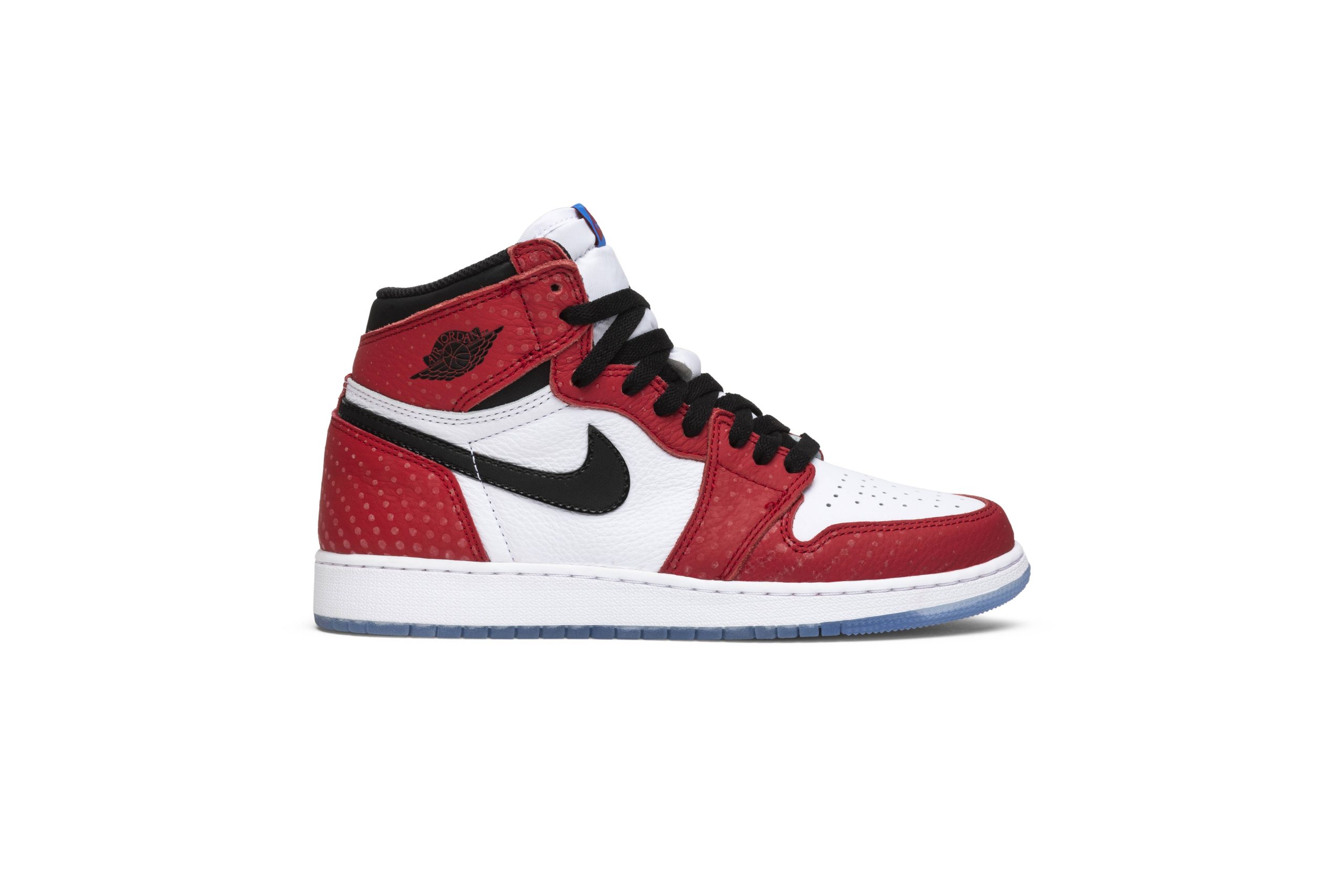 (Grade School) Air Jordan 1 Retro High Spider-Man Origin Story 575441-602 Moroen