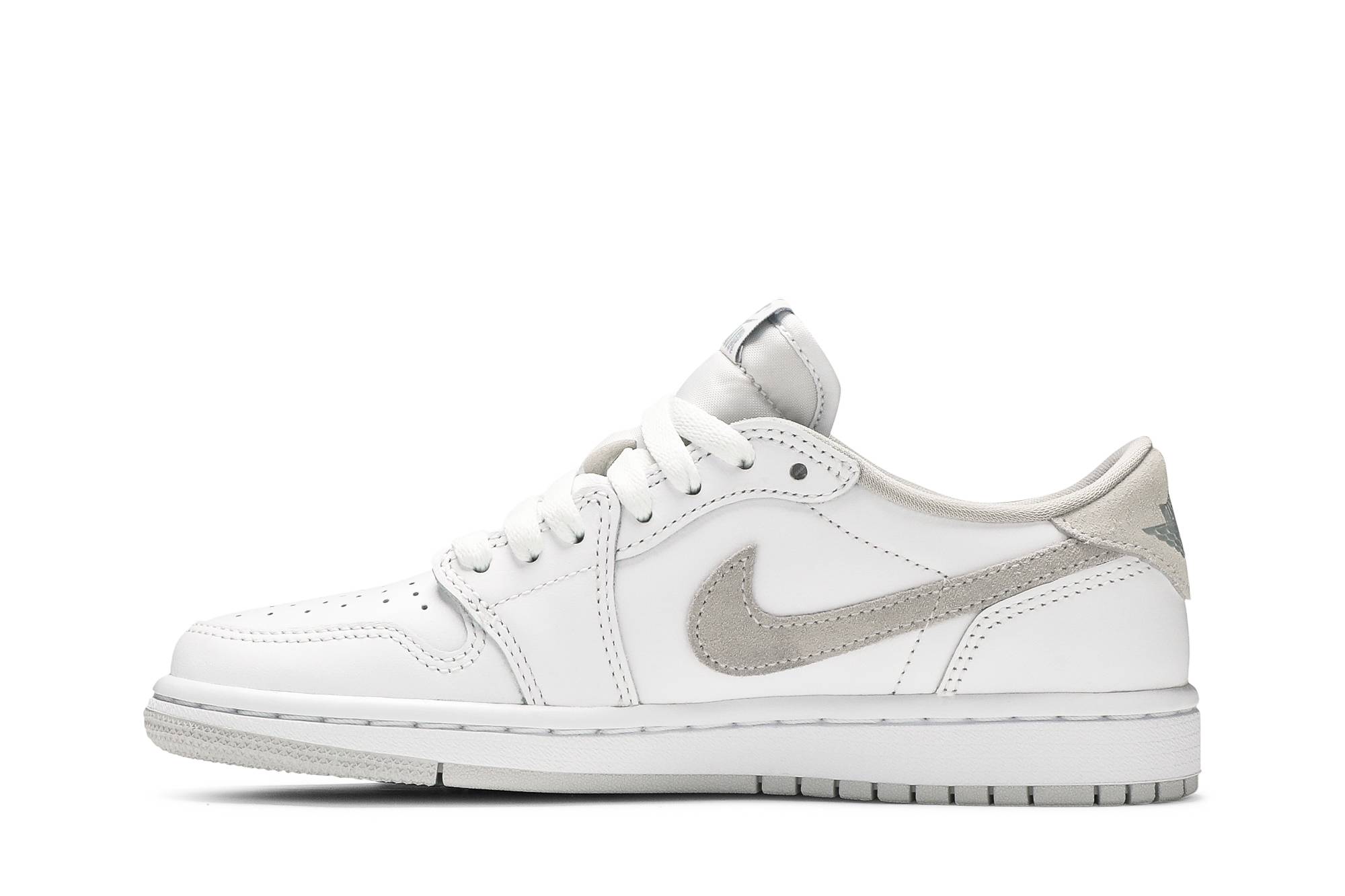 (Women) Air Jordan 1 Retro Low OG Neutral Grey 2021 CZ0775-100 Moroen - Image 3