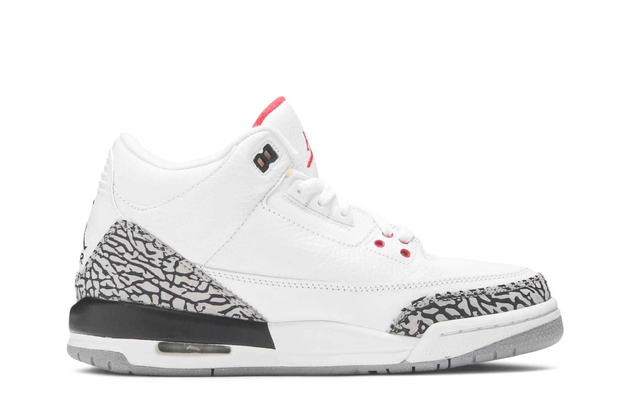(Grade School) Air Jordan 3 Retro 2011 White Cement 398614-105 Coiloa