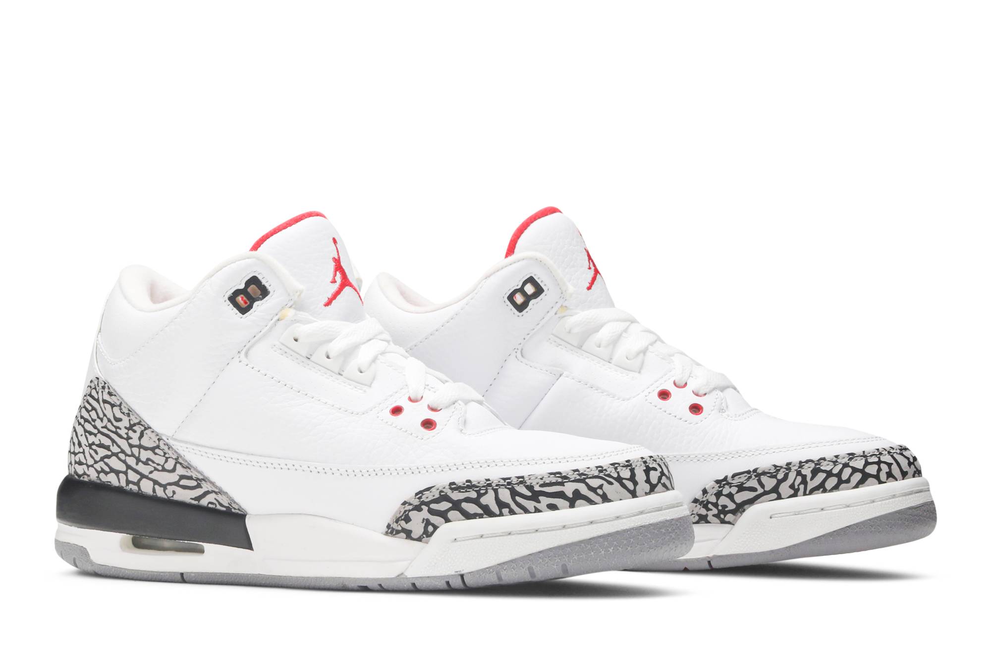 (Grade School) Air Jordan 3 Retro 2011 White Cement 398614-105 Moroen - Image 8