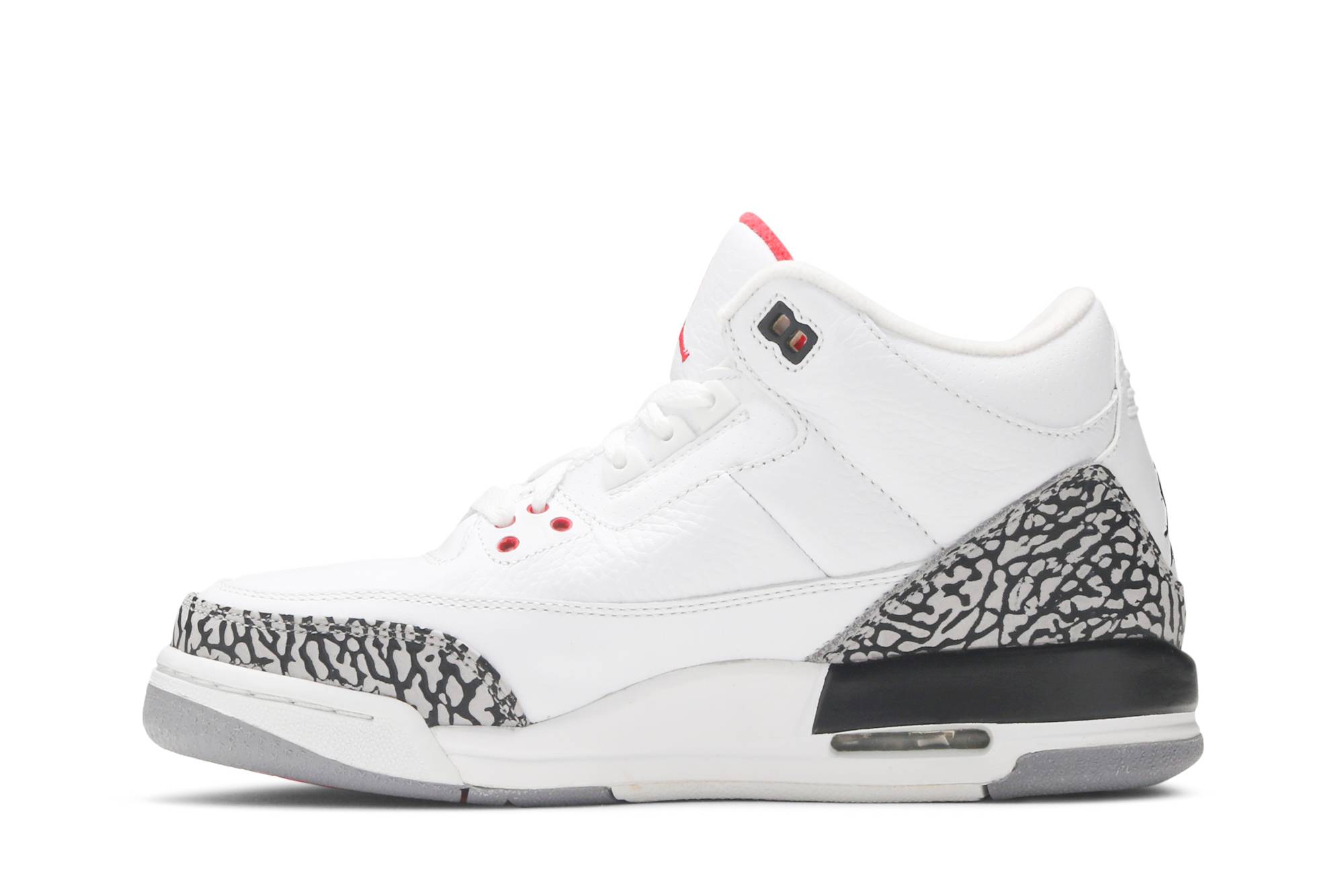 (Grade School) Air Jordan 3 Retro 2011 White Cement 398614-105 Moroen - Image 3