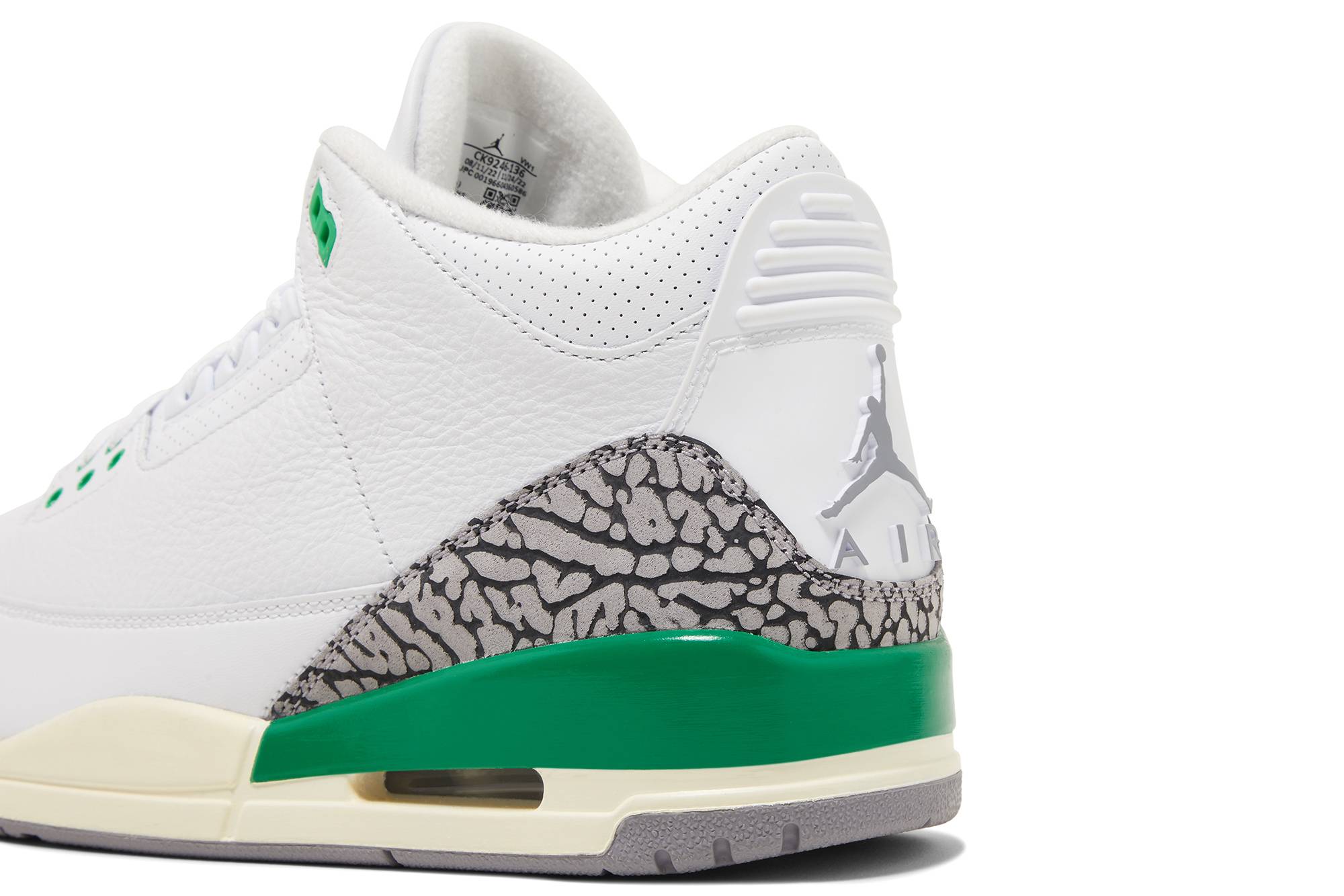 (Women) Air Jordan 3 Retro 'Lucky Green' CK9246-136 - Image 10