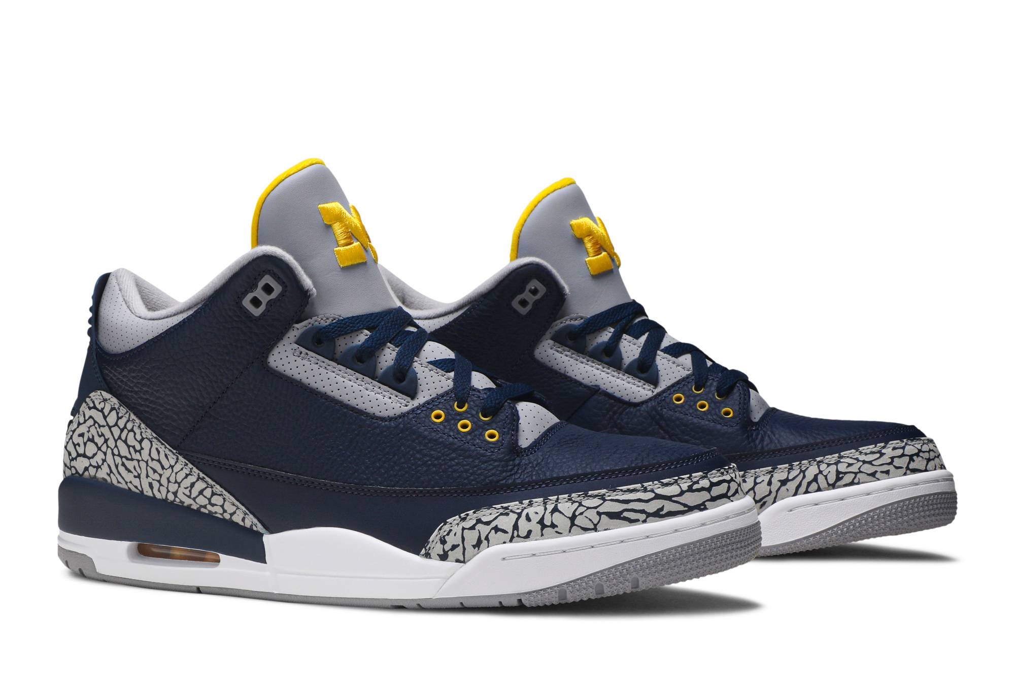 Air Jordan 3 Retro Michigan Wolverines PE AJ3-820064 Moroen - Image 8