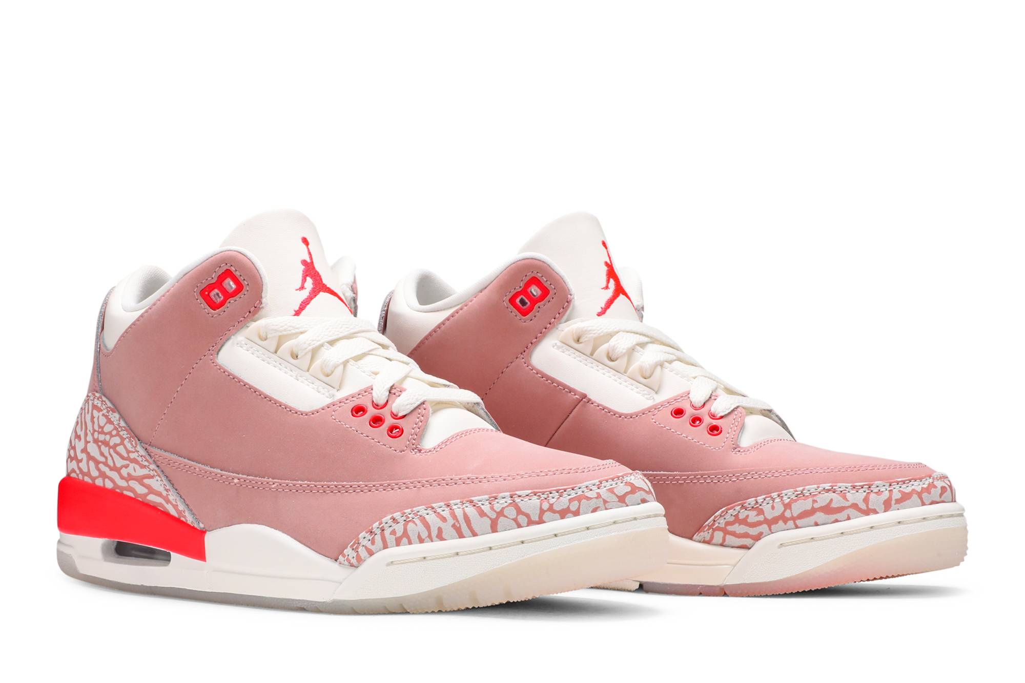 (Women) Air Jordan 3 Retro Rust Pink CK9246-600 Moroen - Image 8