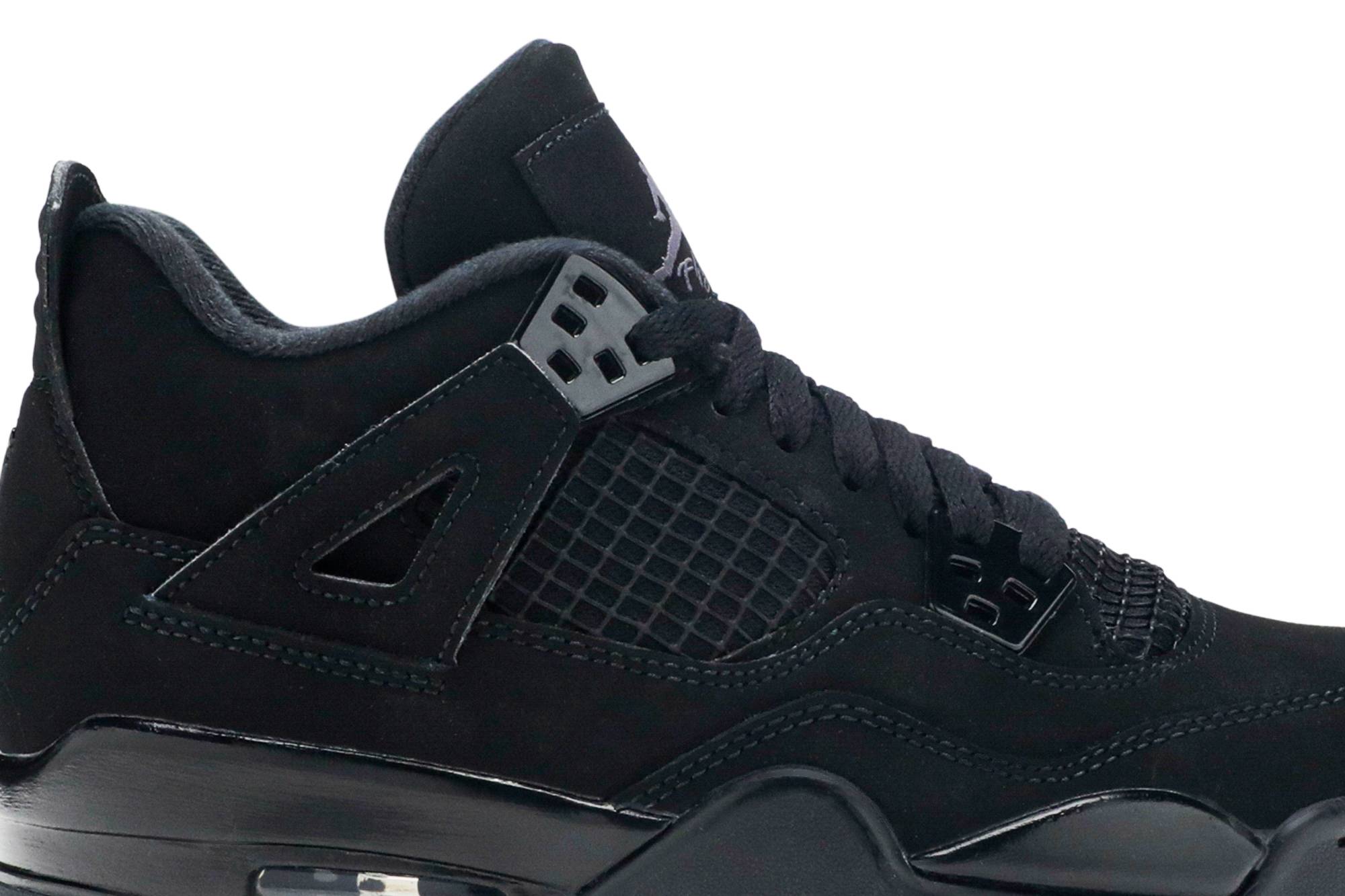 (Grade School) Air Jordan 4 Retro Black Cat 2020 408452-010 Coiloa - Image 2