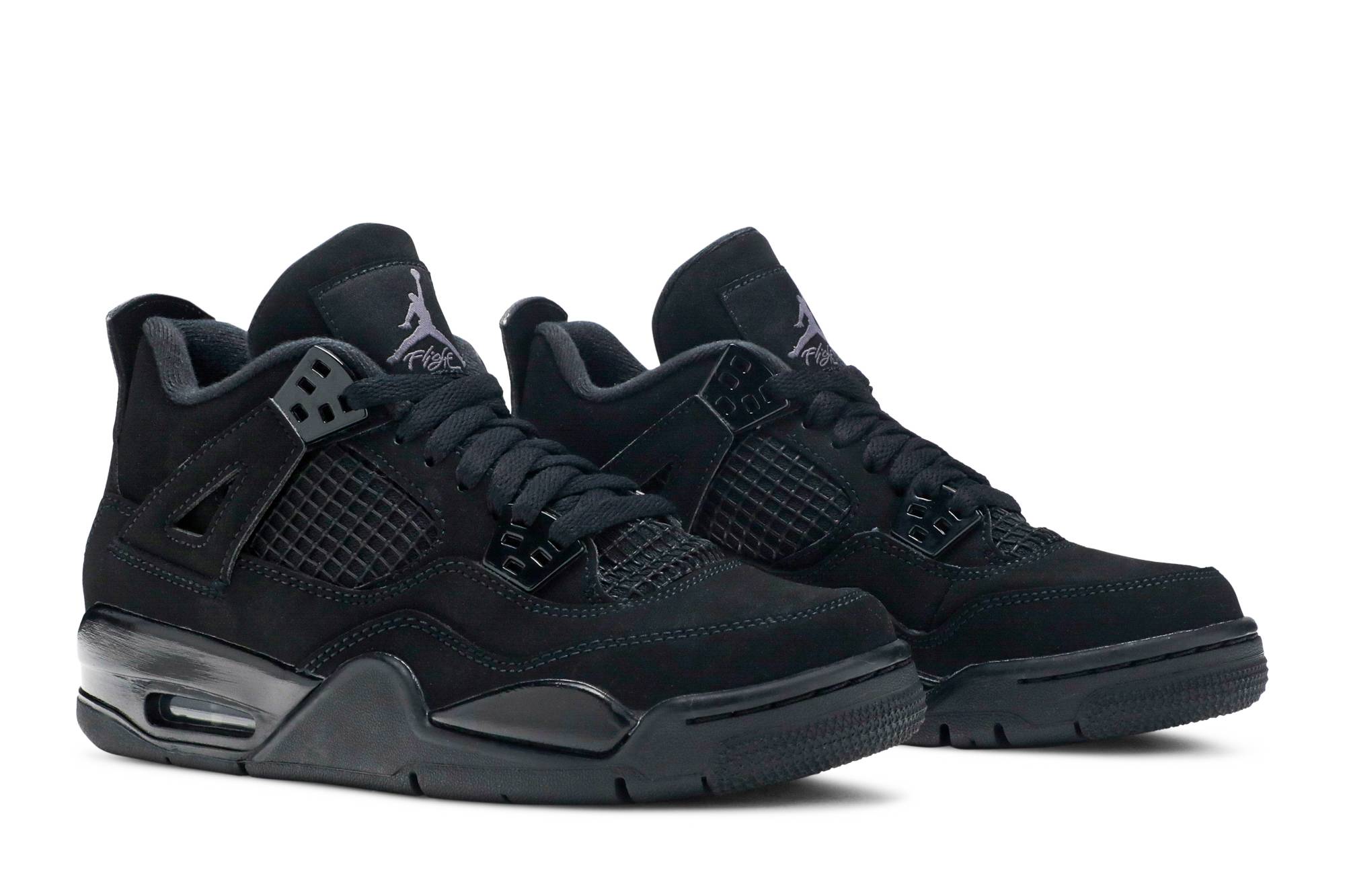 (Grade School) Air Jordan 4 Retro Black Cat 2020 408452-010 Coiloa - Image 8