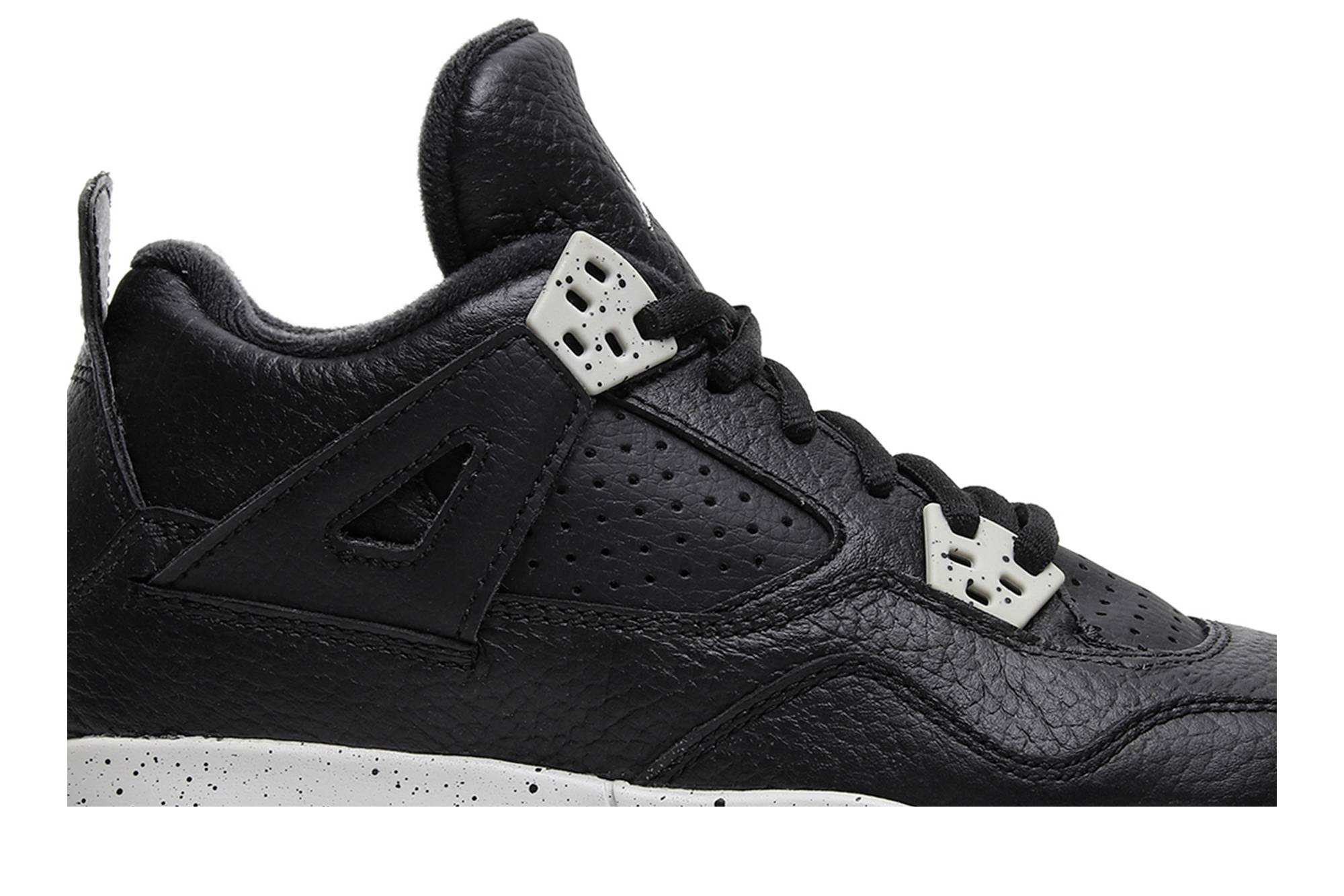 (Grade School) Air Jordan 4 Retro LS 2015 Oreo 408452-003 Coiloa - Image 2